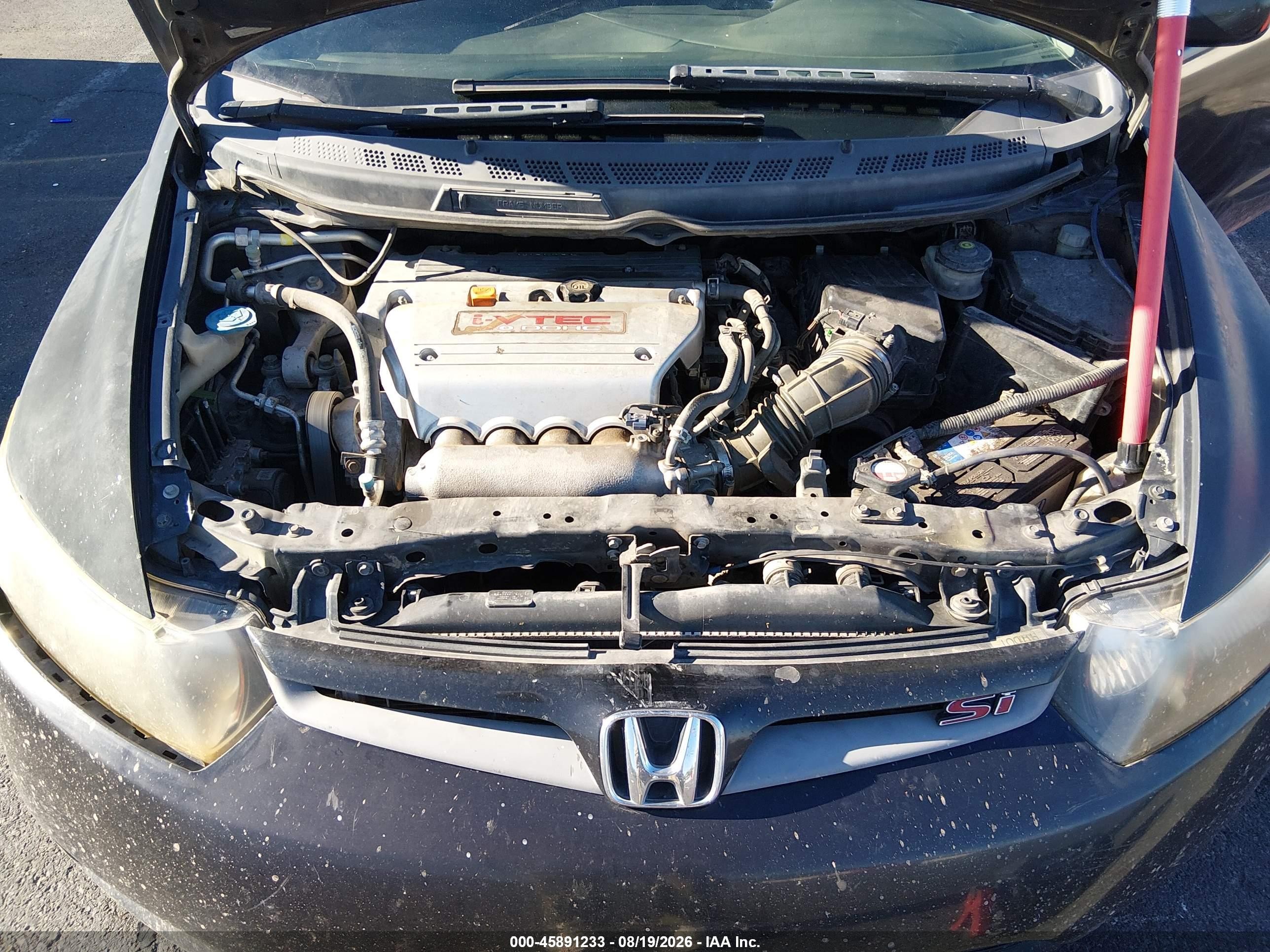 2006 Honda Civic Si Черный vin: 2HGFG21546H711931