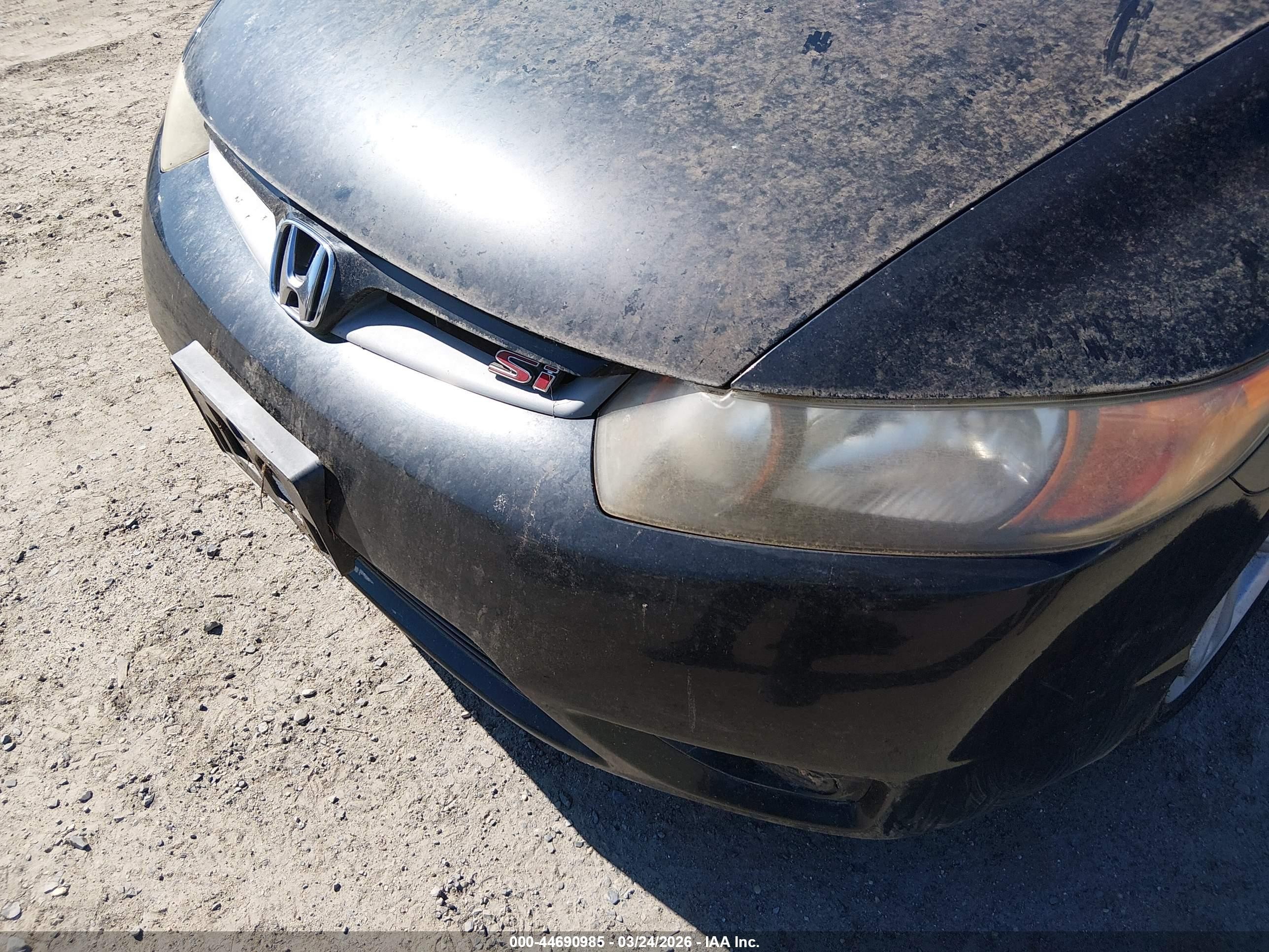 2006 Honda Civic Si Si/si (m6)/w/navi   St Черный vin: 2HGFG21556H707970