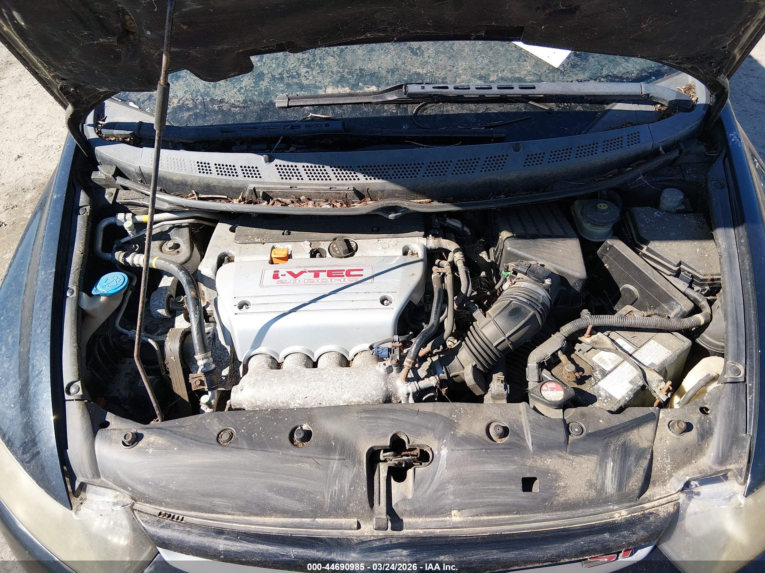 2006 Honda Civic Si Si/si (m6)/w/navi   St Черный vin: 2HGFG21556H707970