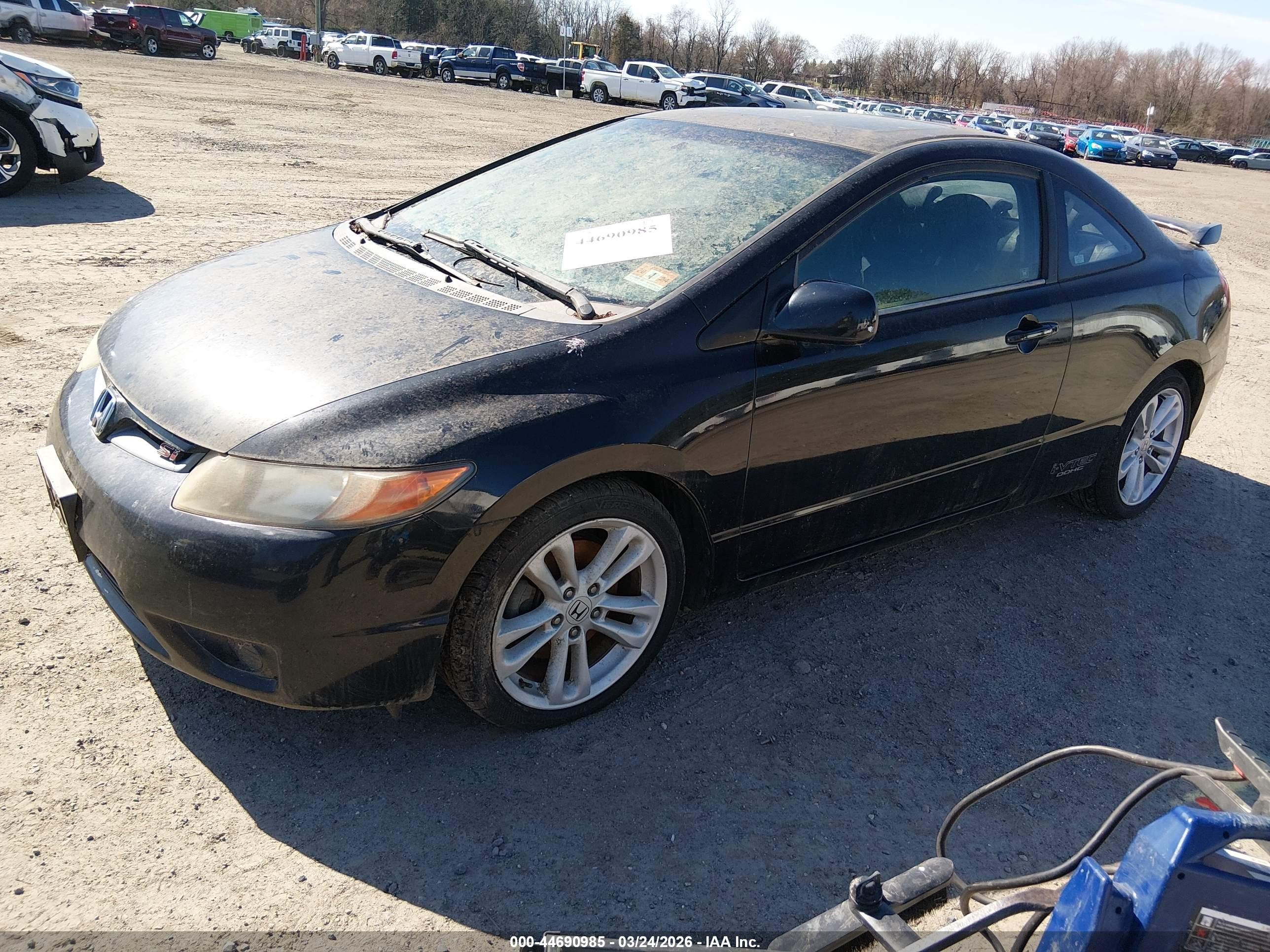 2006 Honda Civic Si Si/si (m6)/w/navi   St Черный vin: 2HGFG21556H707970