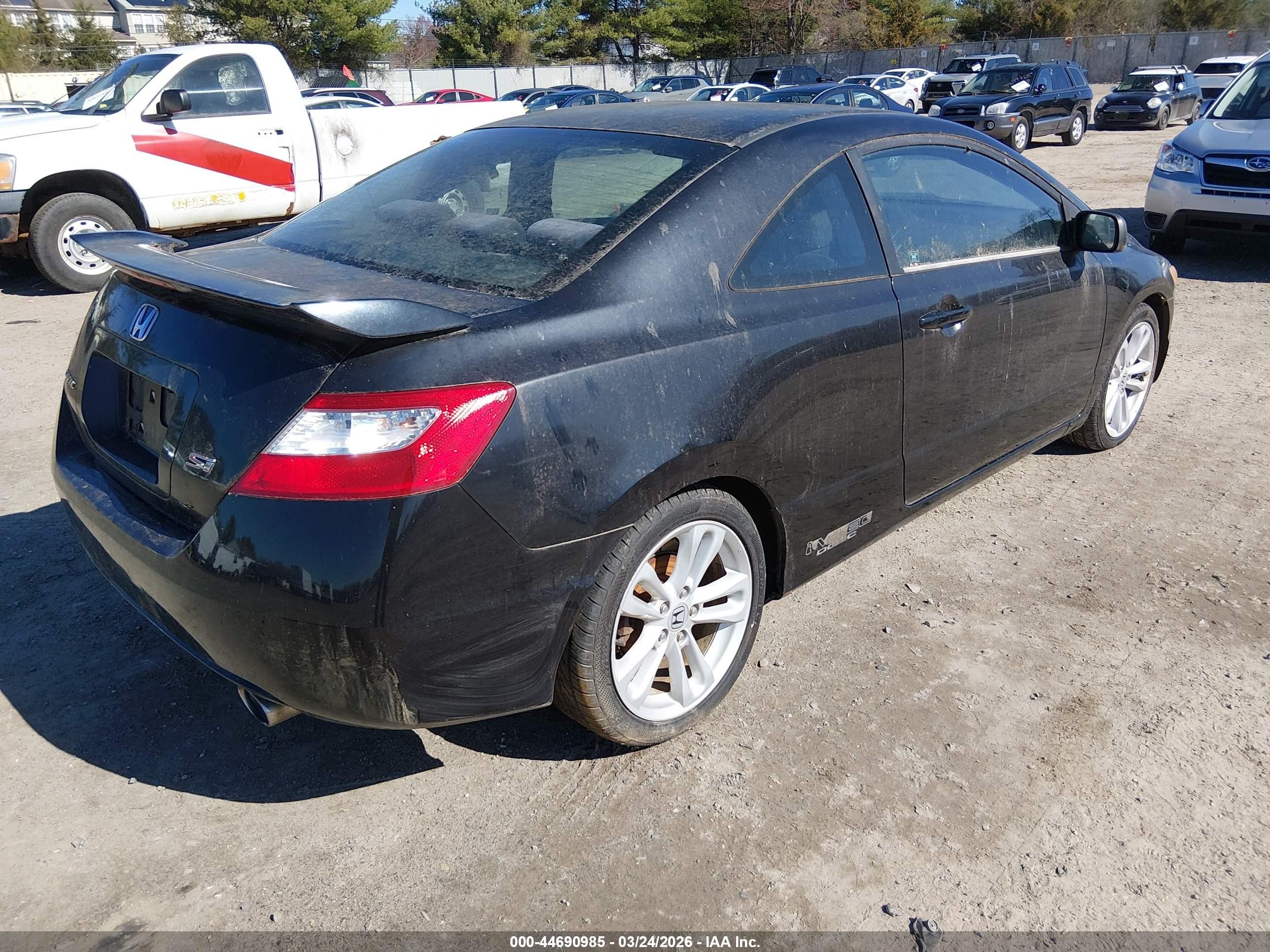 2006 Honda Civic Si Si/si (m6)/w/navi   St Черный vin: 2HGFG21556H707970