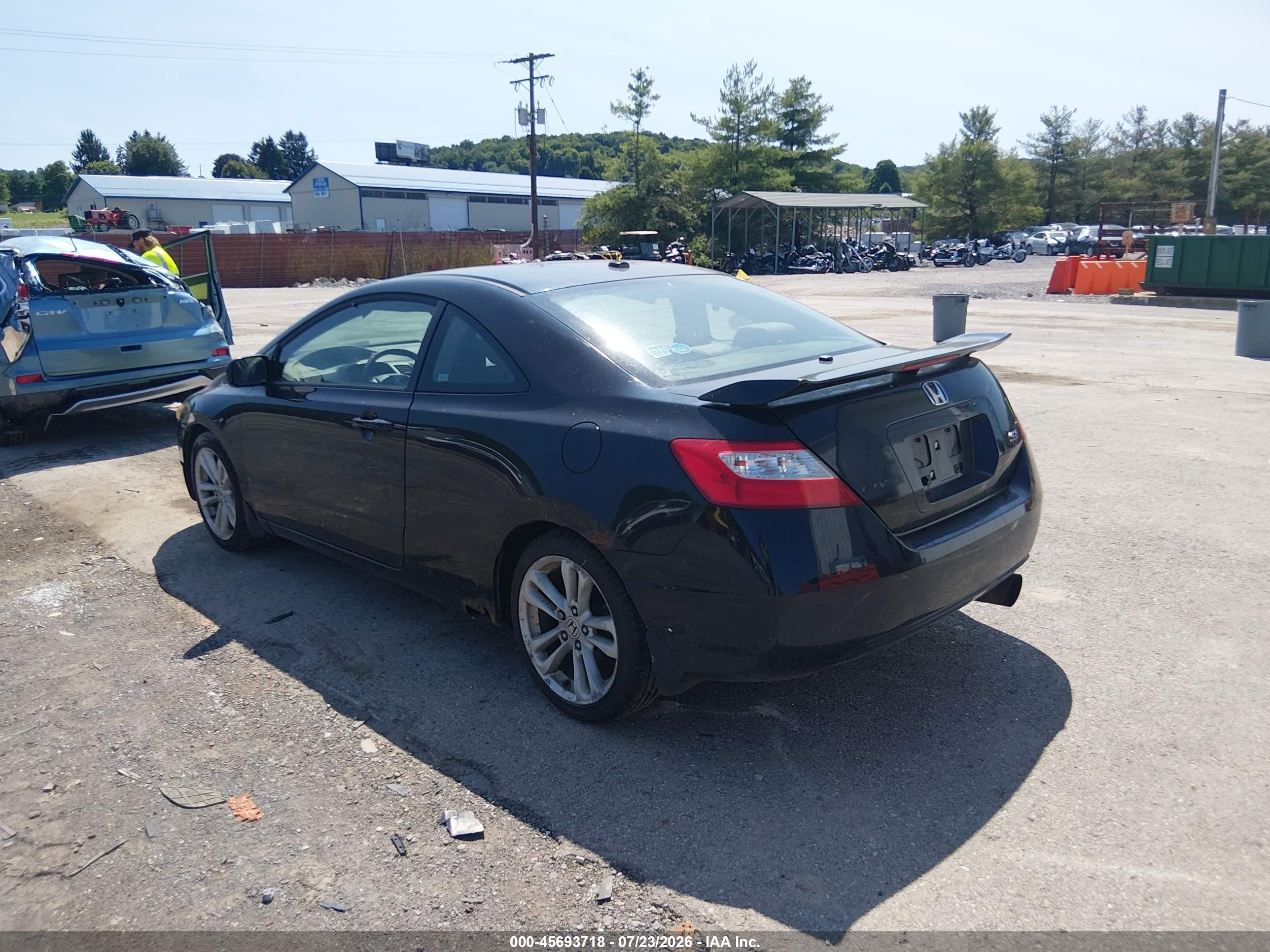 2006 Honda Civic Si Black vin: 2HGFG21566H705225