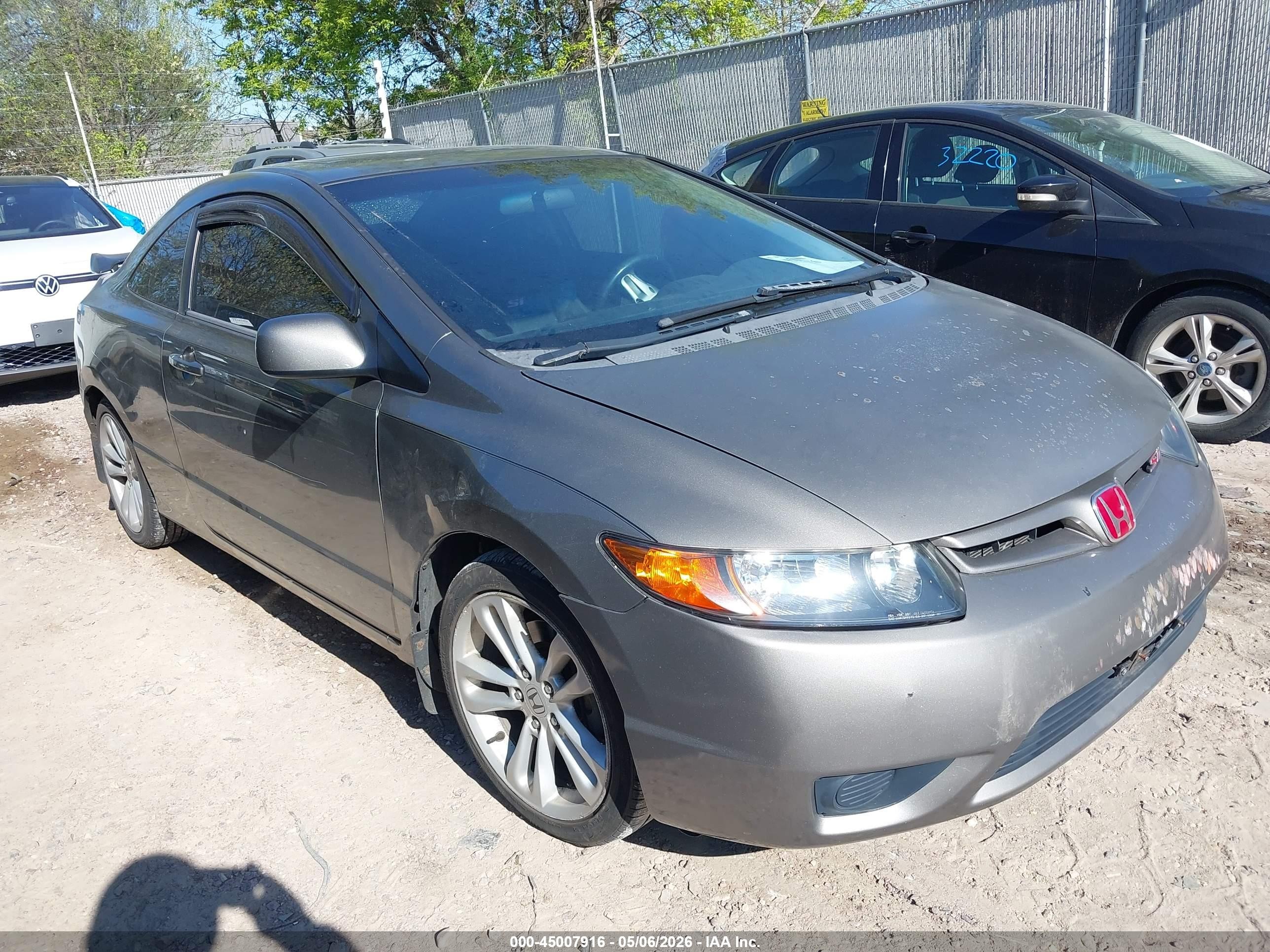 2006 Honda Civic Si Si/si (m6)/w/navi   St Серый vin: 2HGFG21576H702382