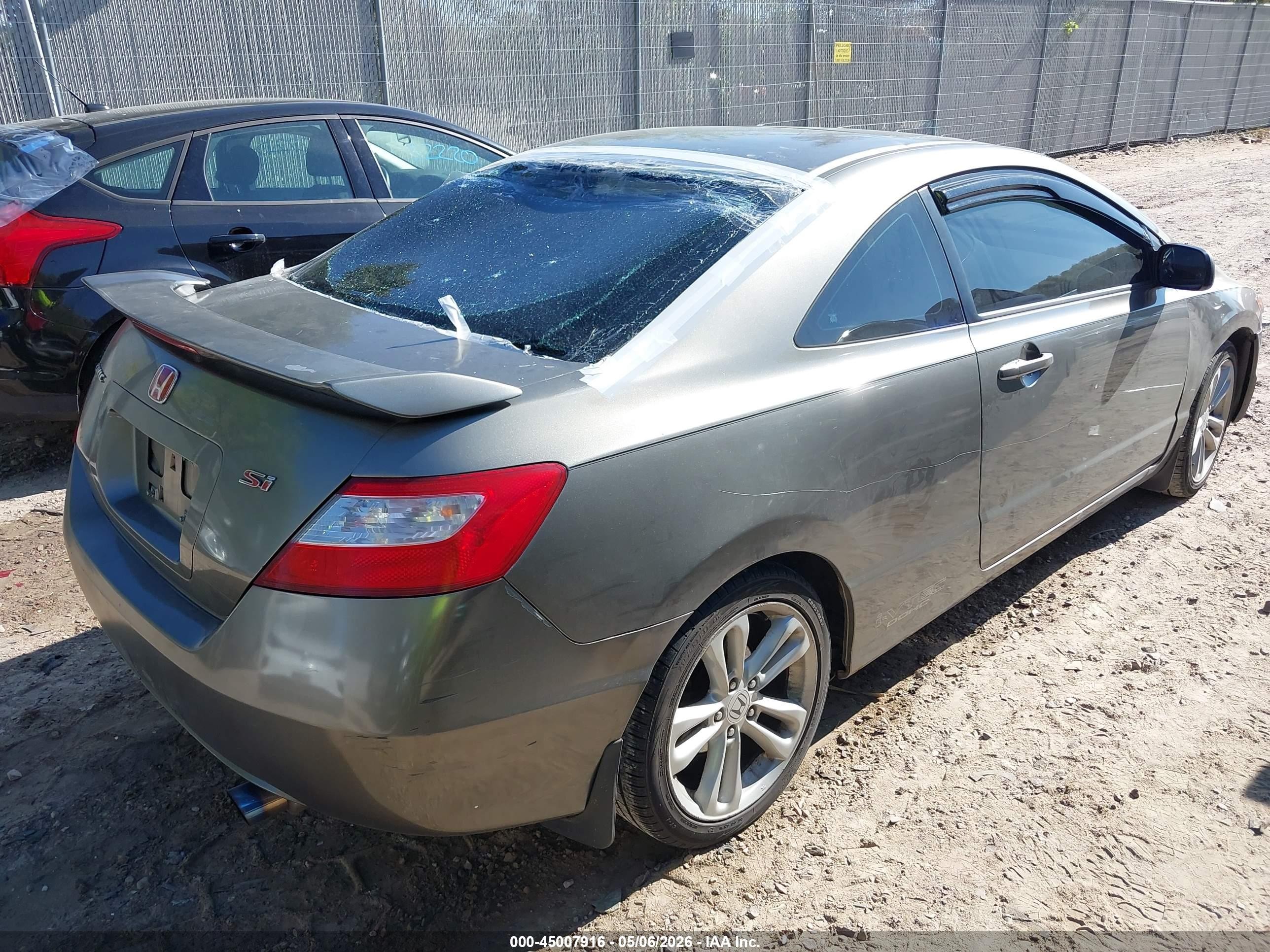 2006 Honda Civic Si Si/si (m6)/w/navi   St Серый vin: 2HGFG21576H702382