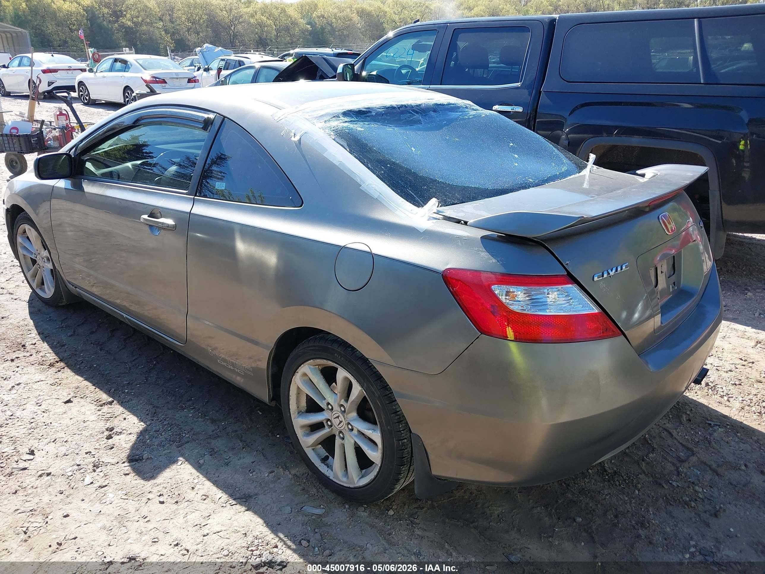 2006 Honda Civic Si Si/si (m6)/w/navi   St Серый vin: 2HGFG21576H702382