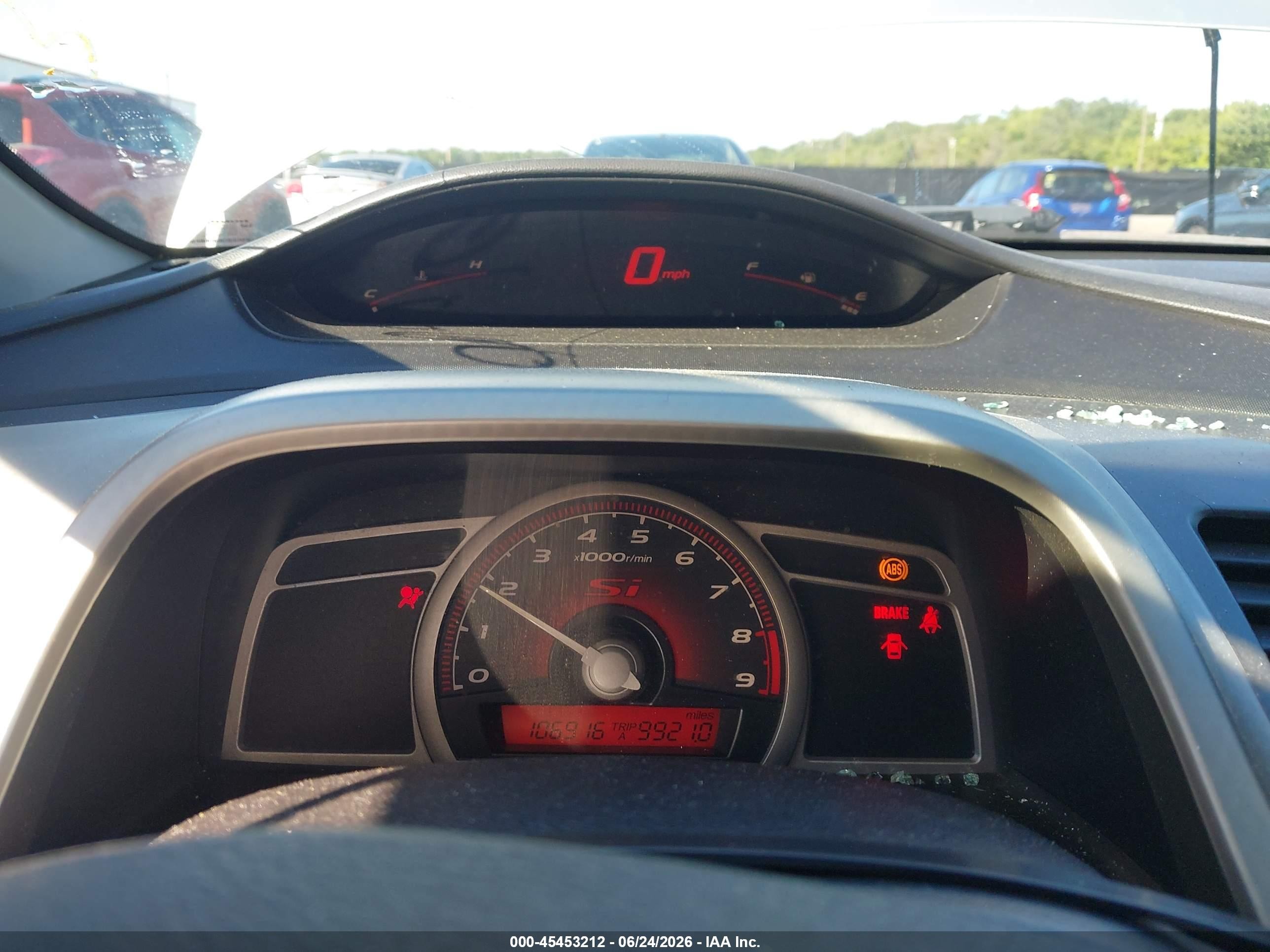 2006 Honda Civic Si Серебряный vin: 2HGFG21576H710305