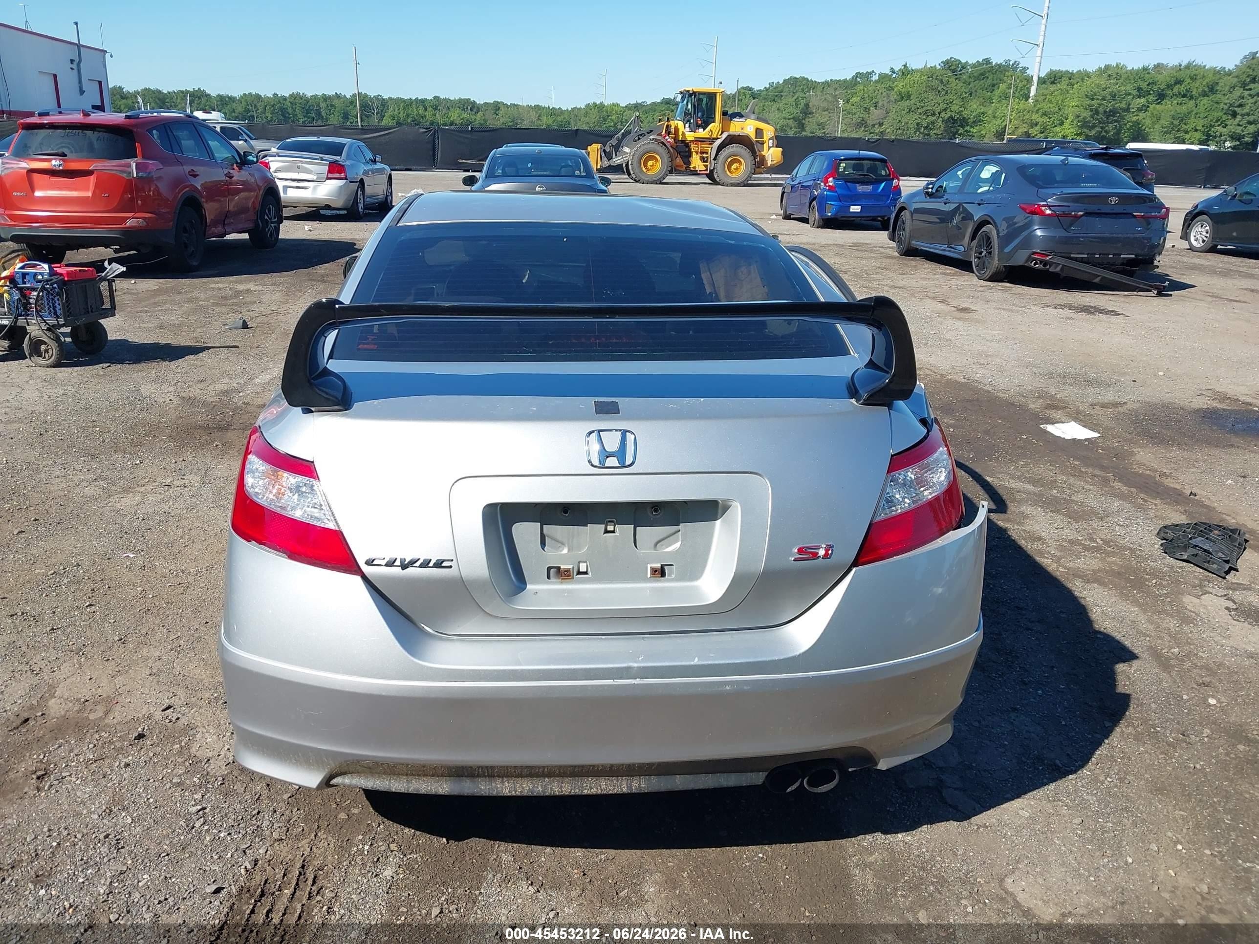 2006 Honda Civic Si Серебряный vin: 2HGFG21576H710305