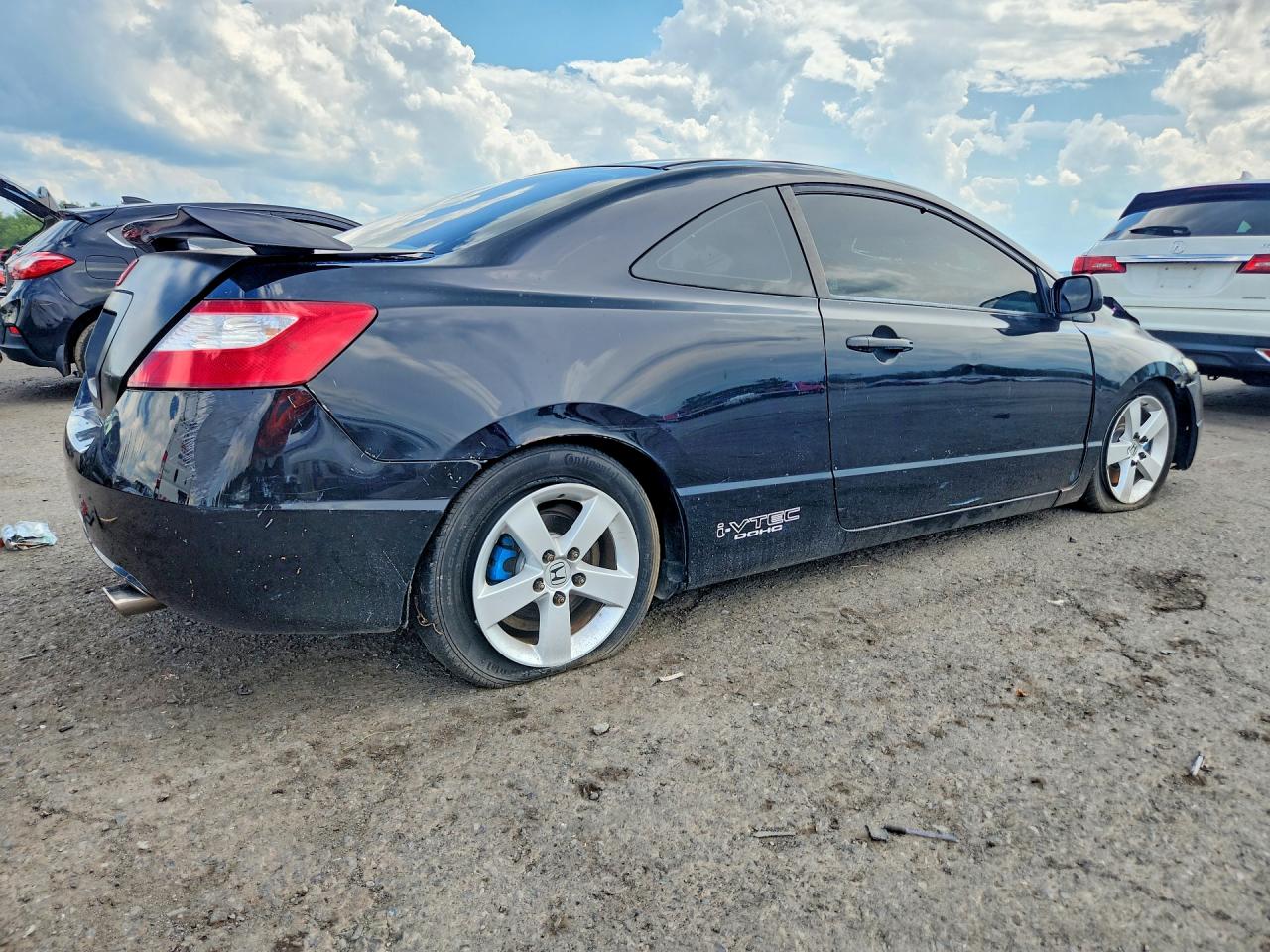 2007 Honda Civic Si Black vin: 2HGFG21577H700763