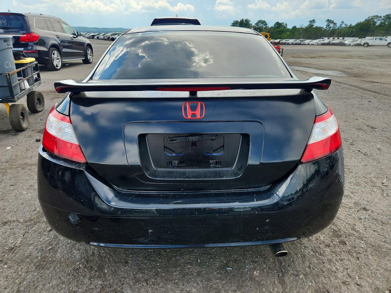 2007 Honda Civic Si Black vin: 2HGFG21577H700763