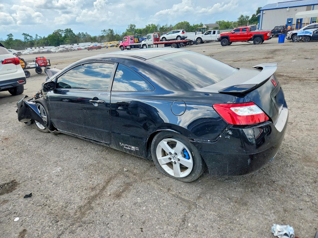 2007 Honda Civic Si Black vin: 2HGFG21577H700763
