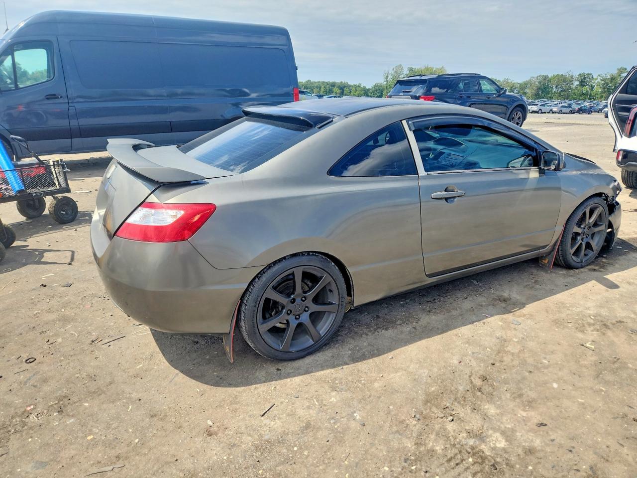 2007 Honda Civic Si Gray vin: 2HGFG21577H703162