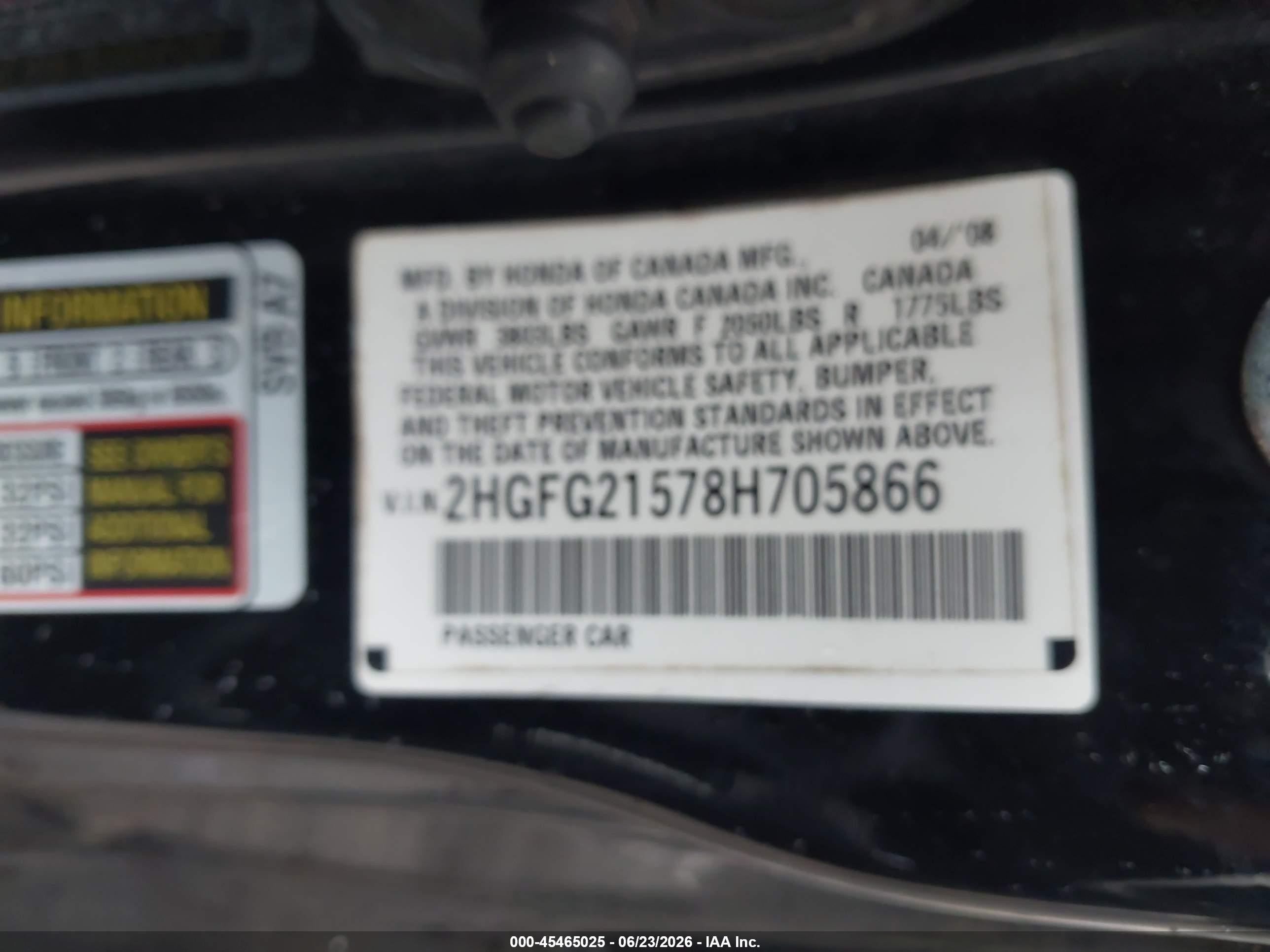 2008 Honda Civic Si Black vin: 2HGFG21578H705866