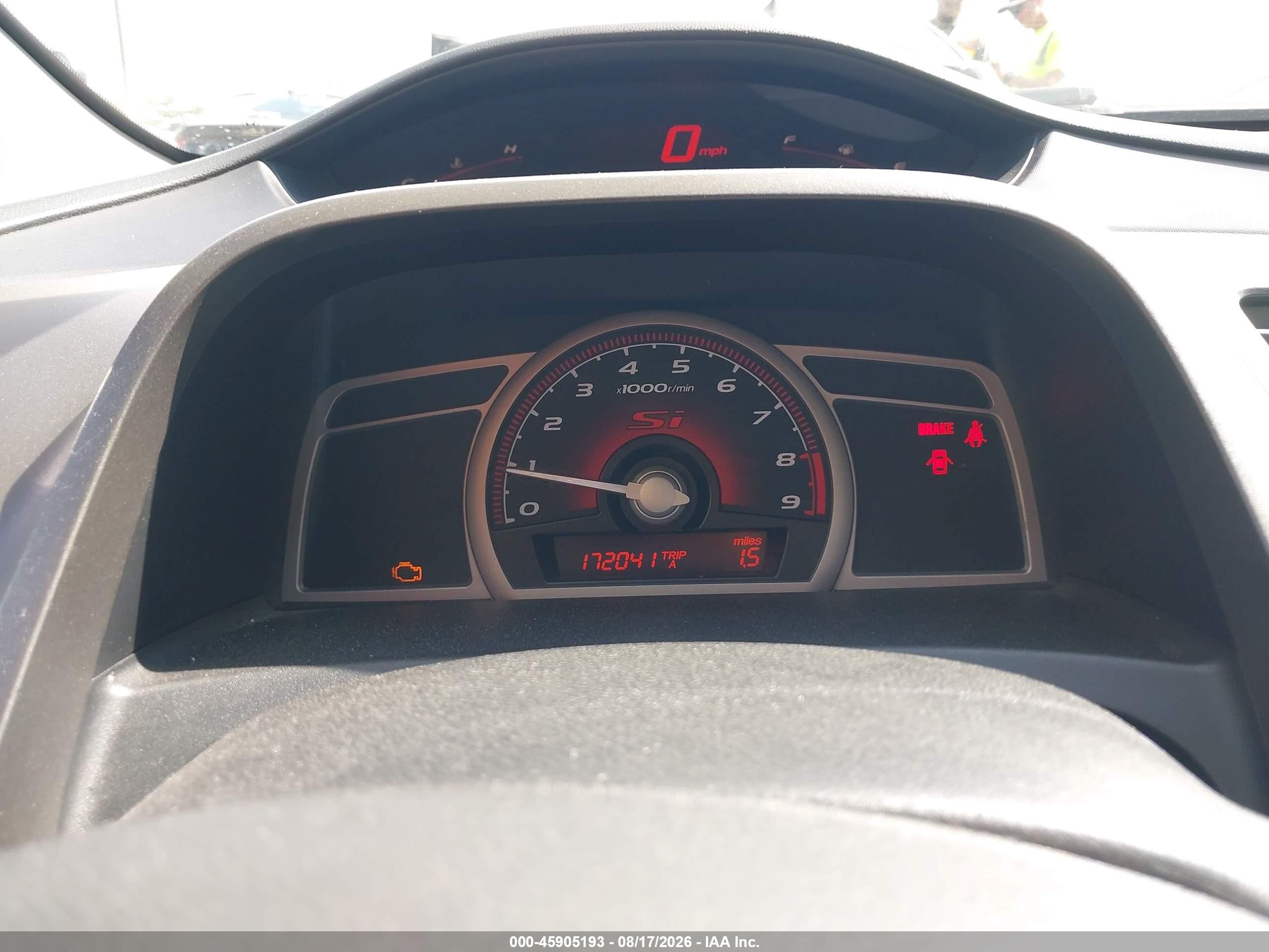 2009 Honda Civic Si Синий vin: 2HGFG21579H703875