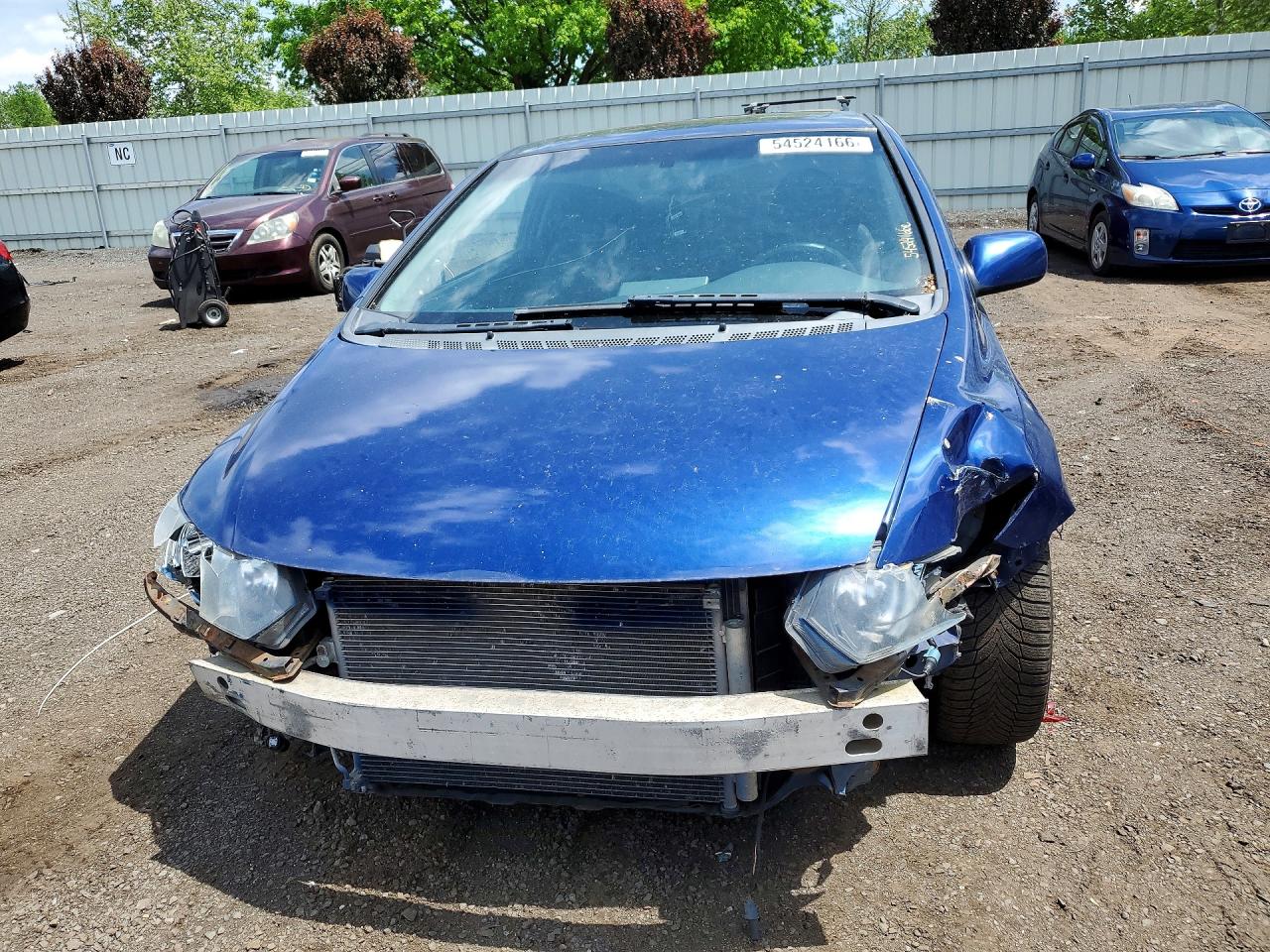 2006 Honda Civic Si Blue vin: 2HGFG21586H708823