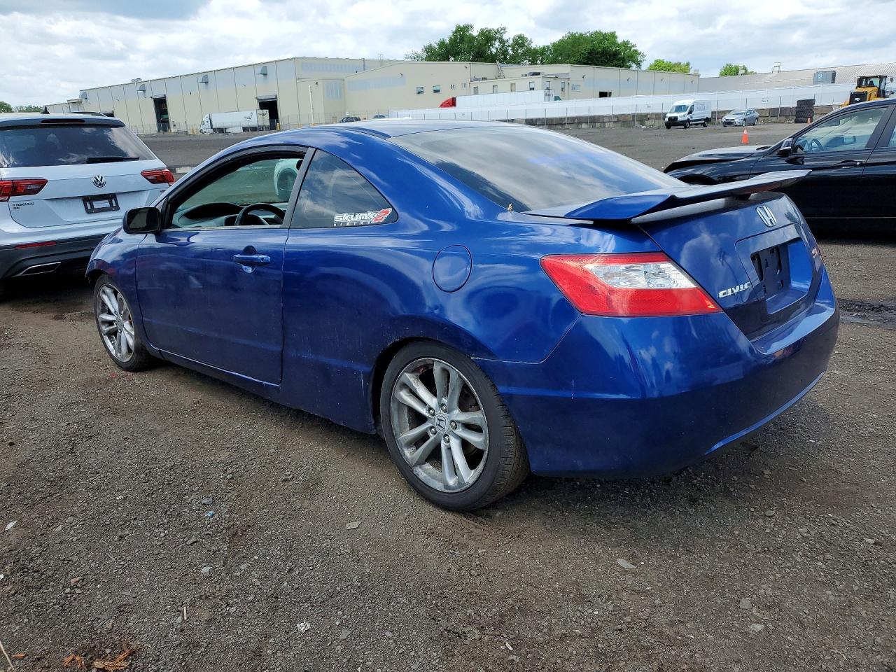 2006 Honda Civic Si Blue vin: 2HGFG21586H708823
