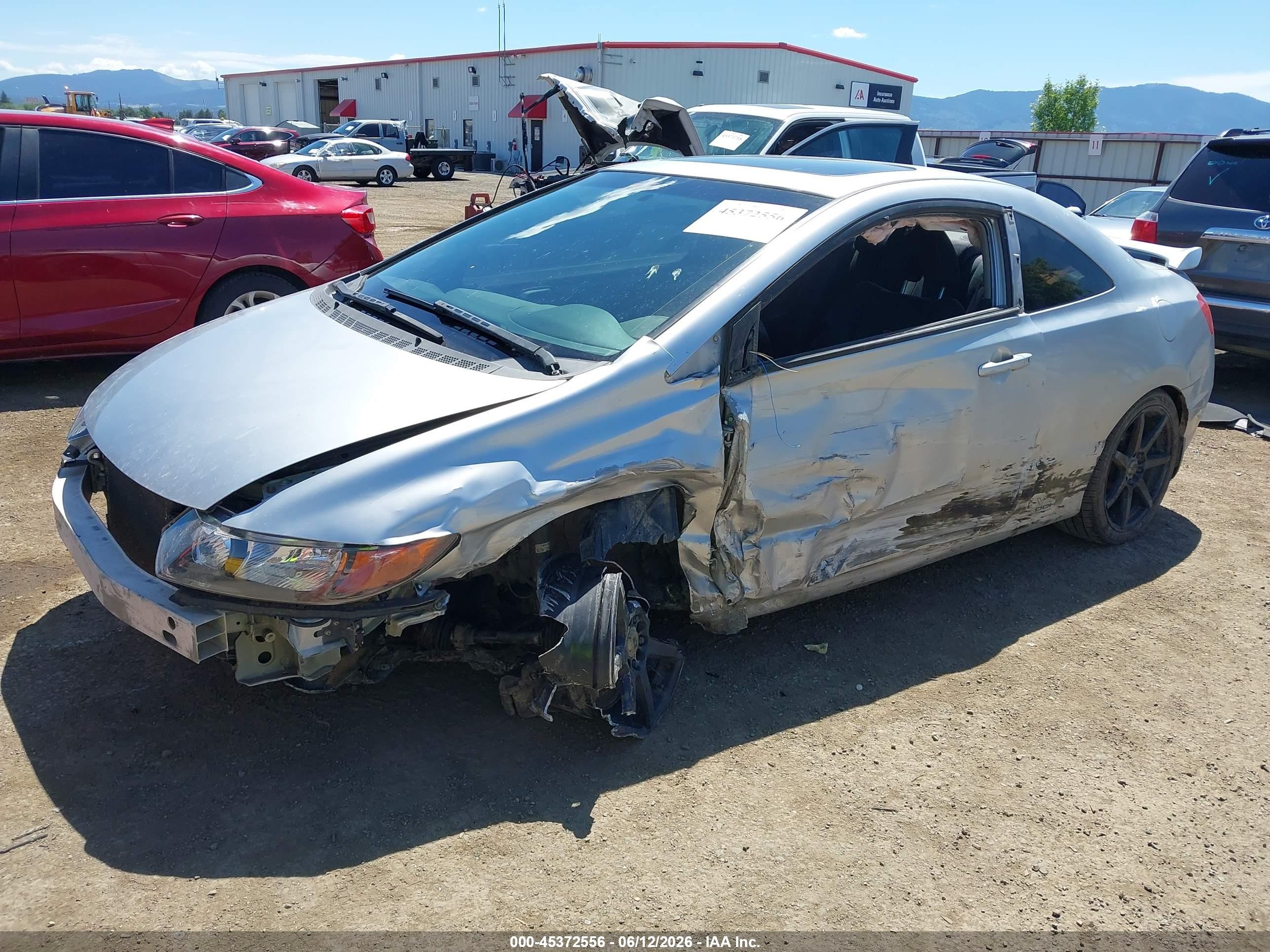 2006 Honda Civic Si Silver vin: 2HGFG21586H713293
