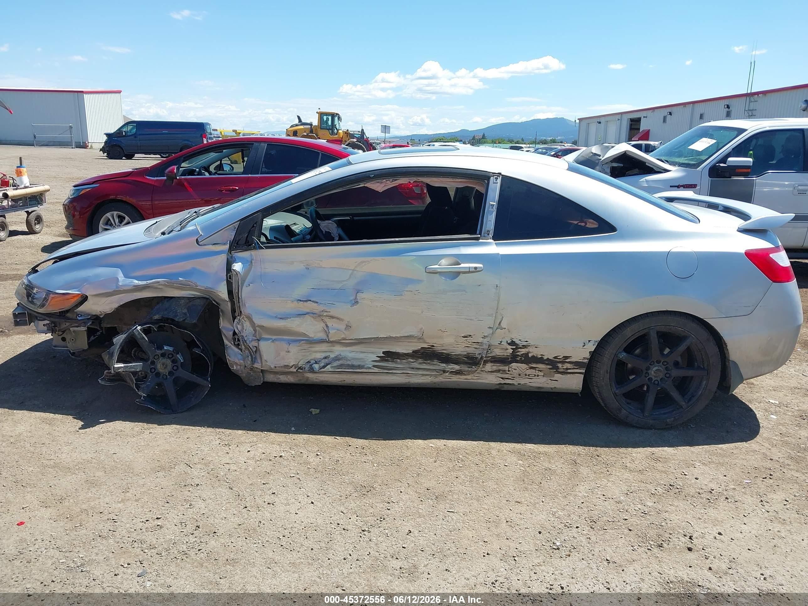 2006 Honda Civic Si Silver vin: 2HGFG21586H713293