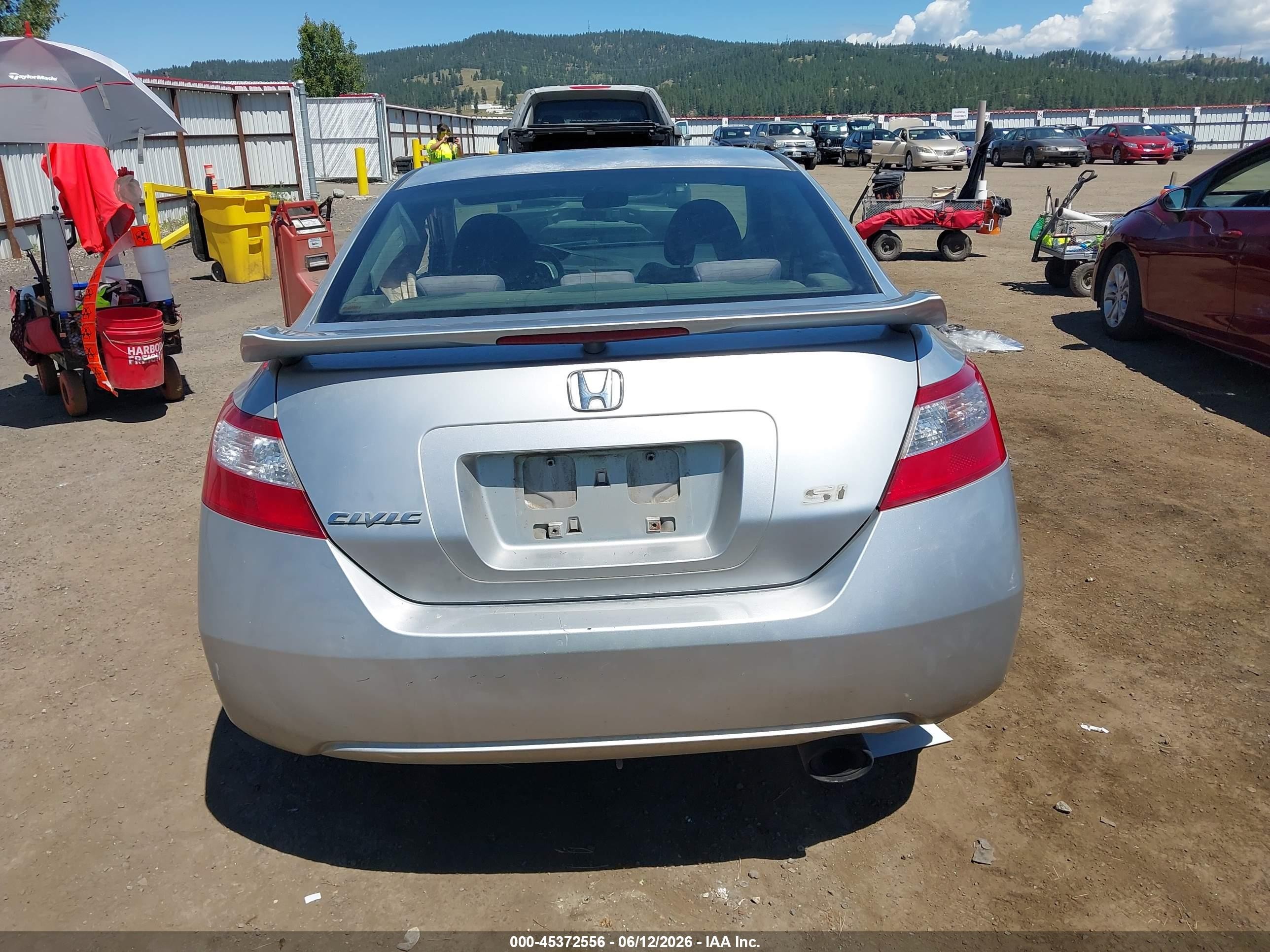 2006 Honda Civic Si Silver vin: 2HGFG21586H713293