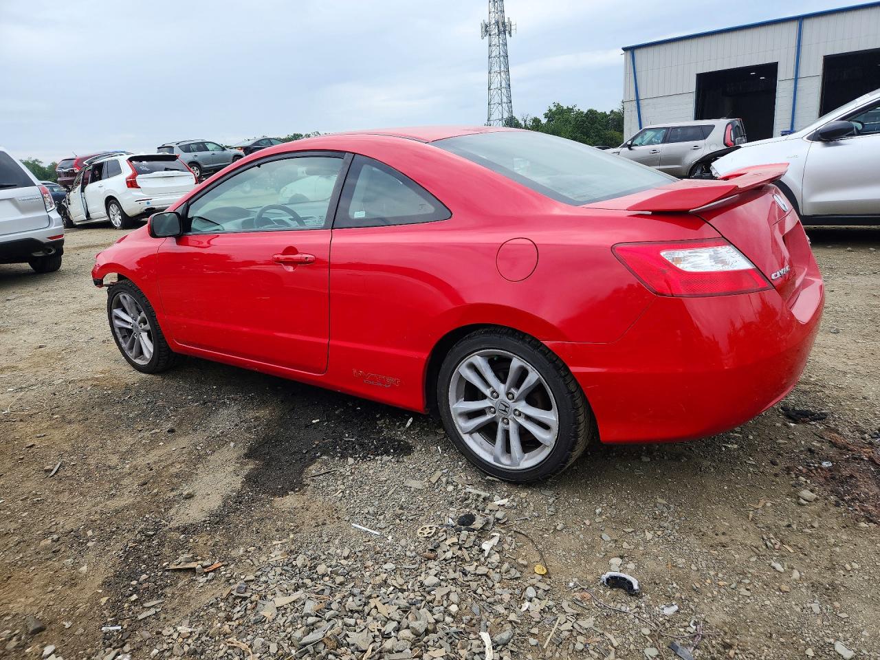 2007 Honda Civic Si Red vin: 2HGFG21587H703395