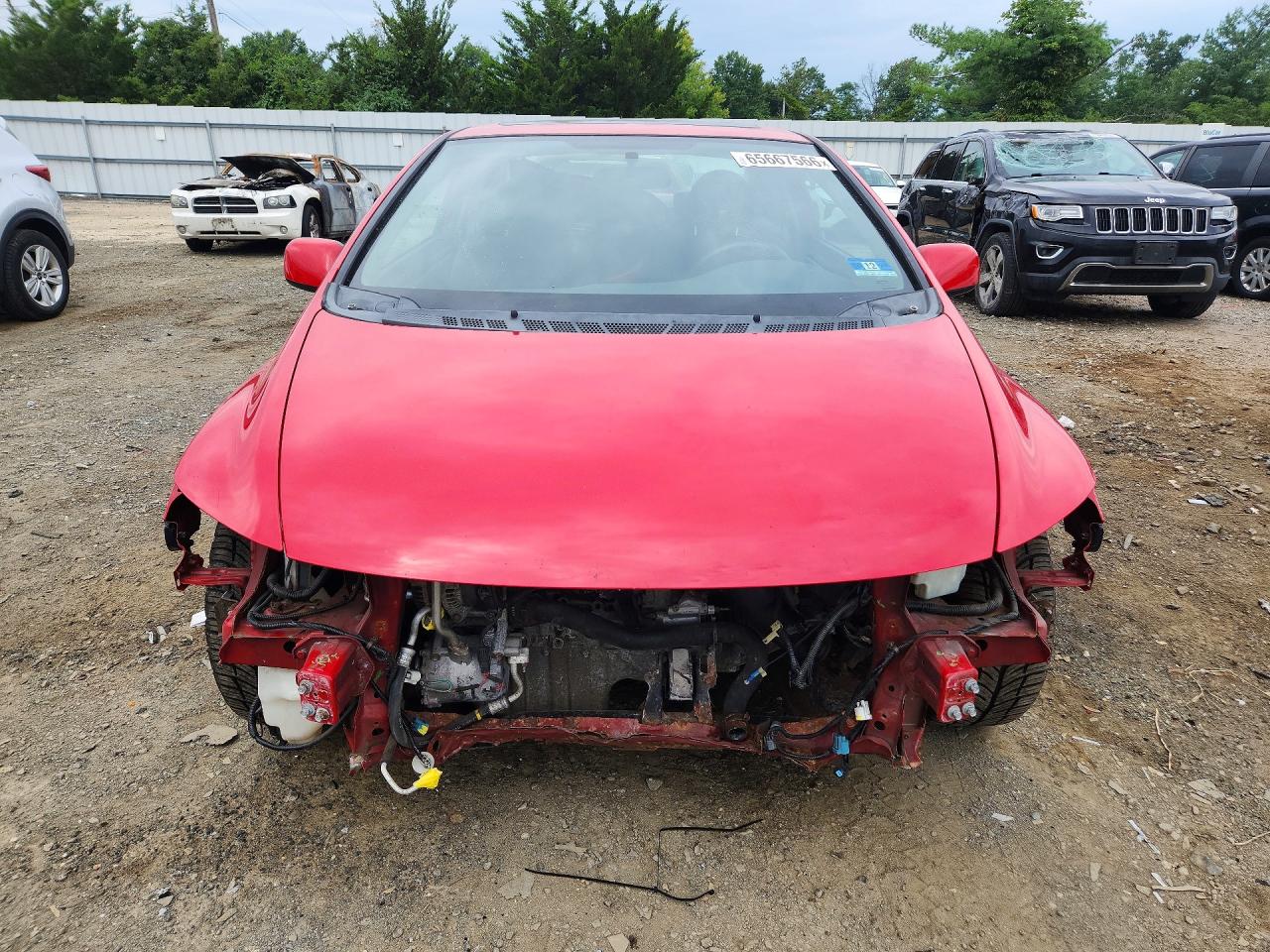 2007 Honda Civic Si Red vin: 2HGFG21587H703395