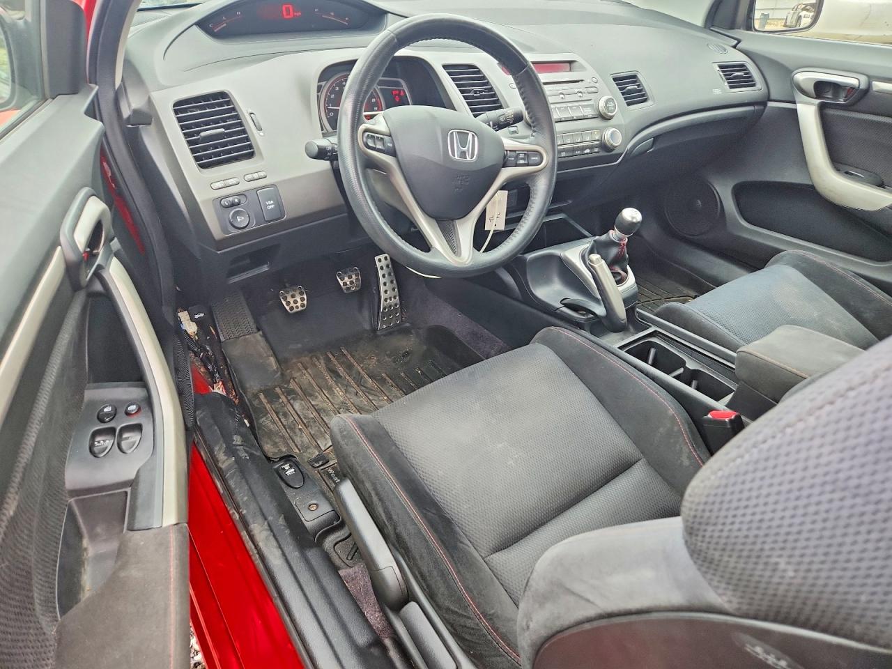 2007 Honda Civic Si Red vin: 2HGFG21587H703395