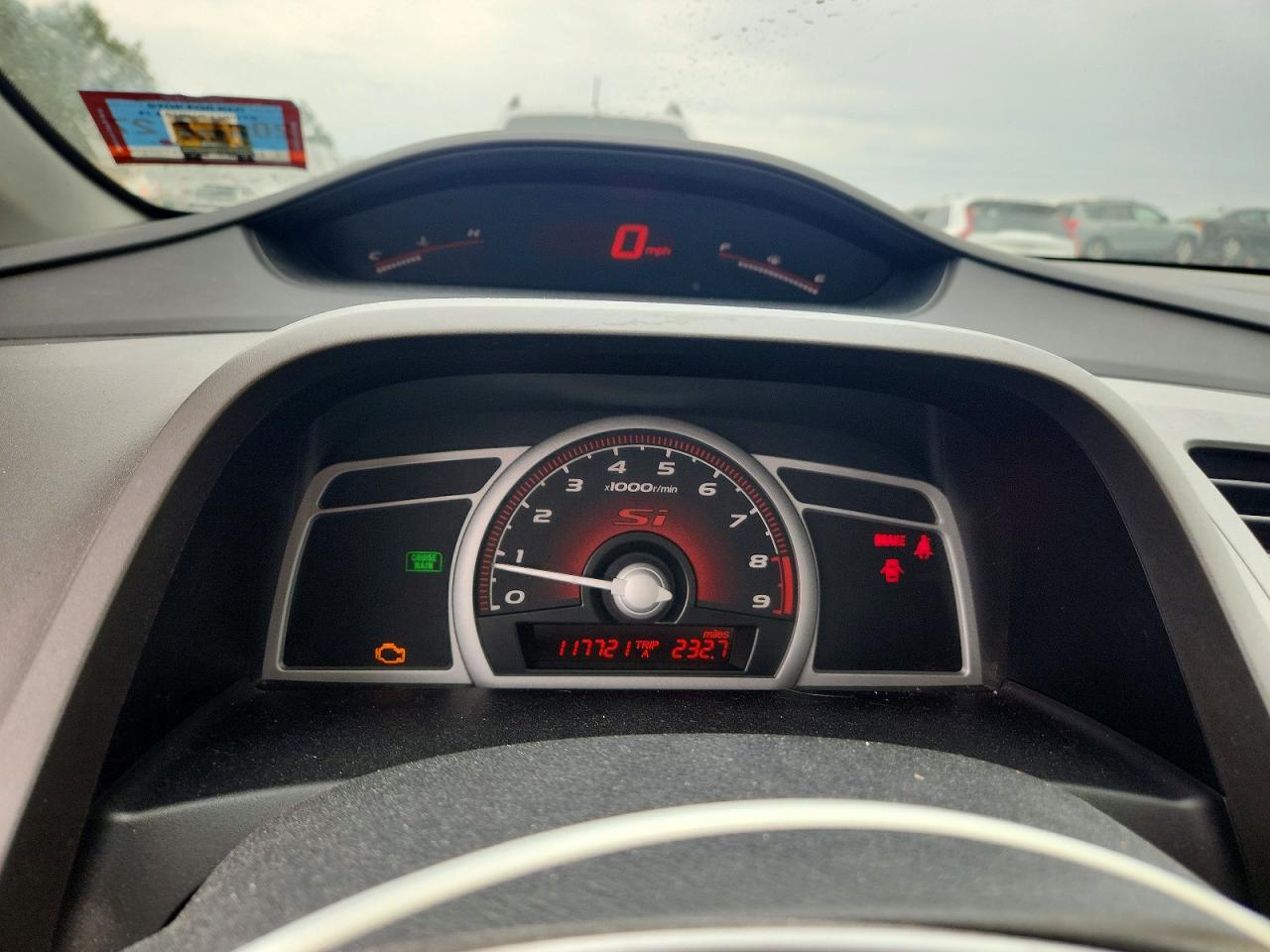 2007 Honda Civic Si Red vin: 2HGFG21587H703395