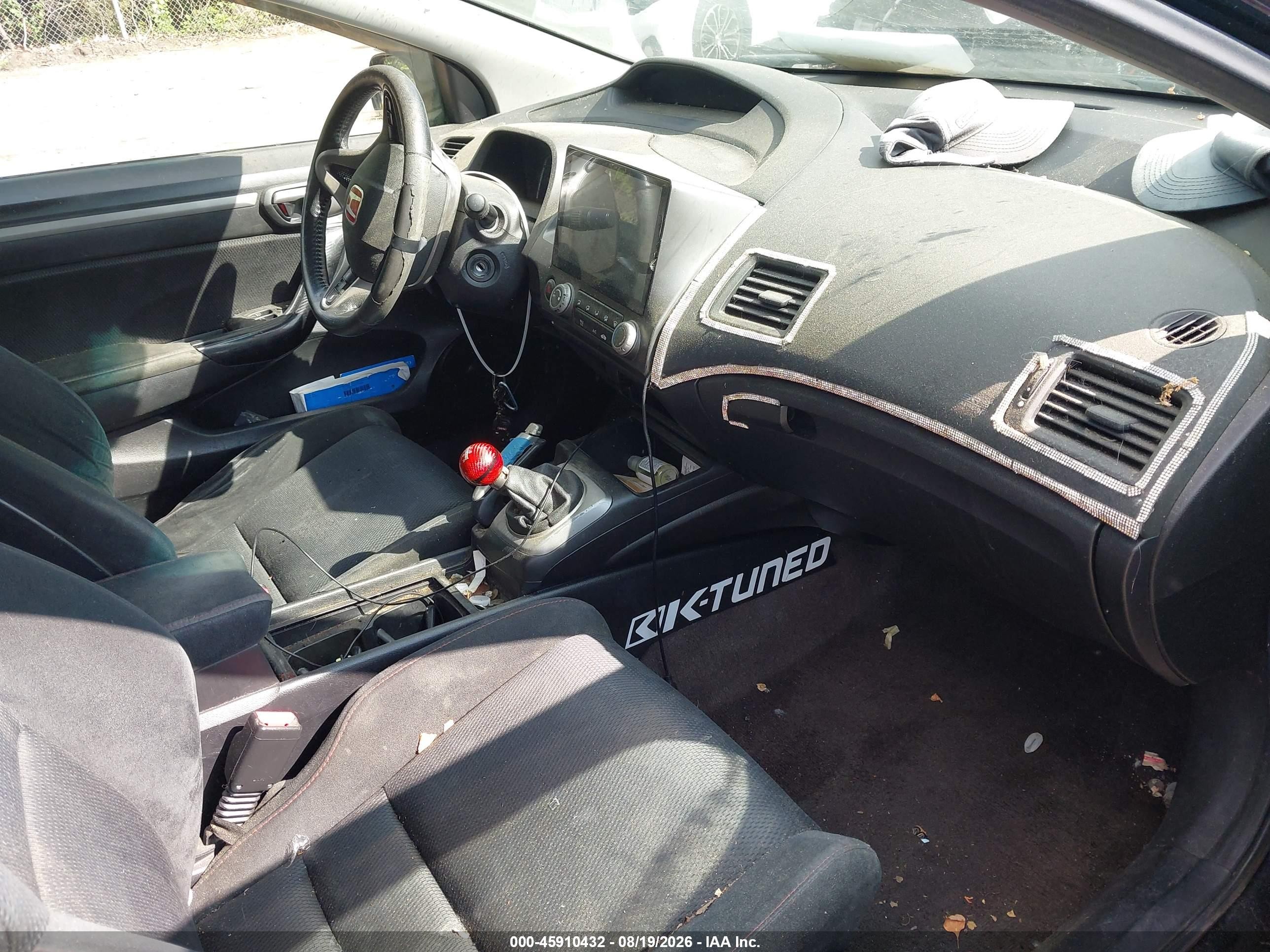 2006 Honda Civic Si Черный vin: 2HGFG21596H701167