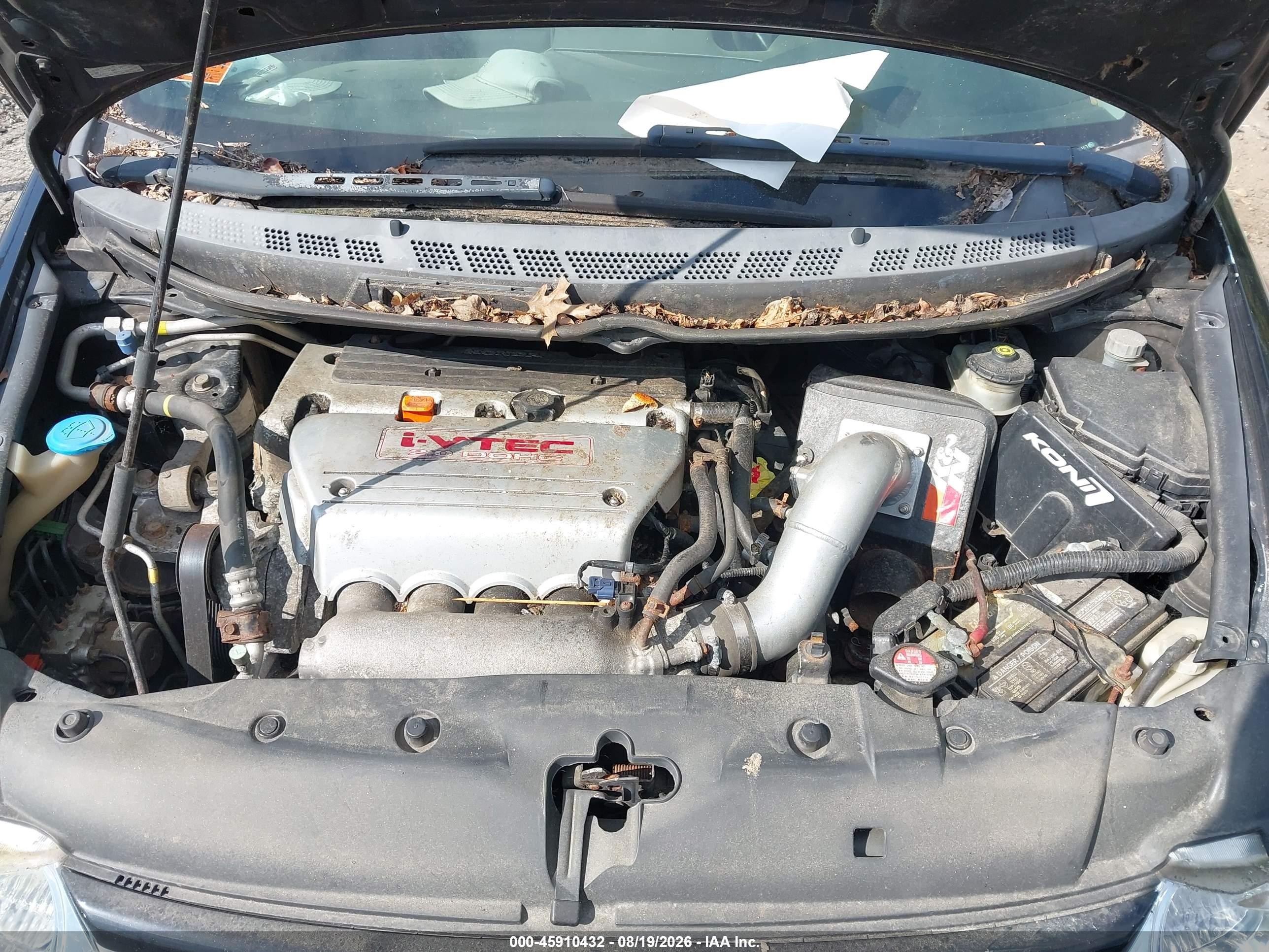 2006 Honda Civic Si Черный vin: 2HGFG21596H701167