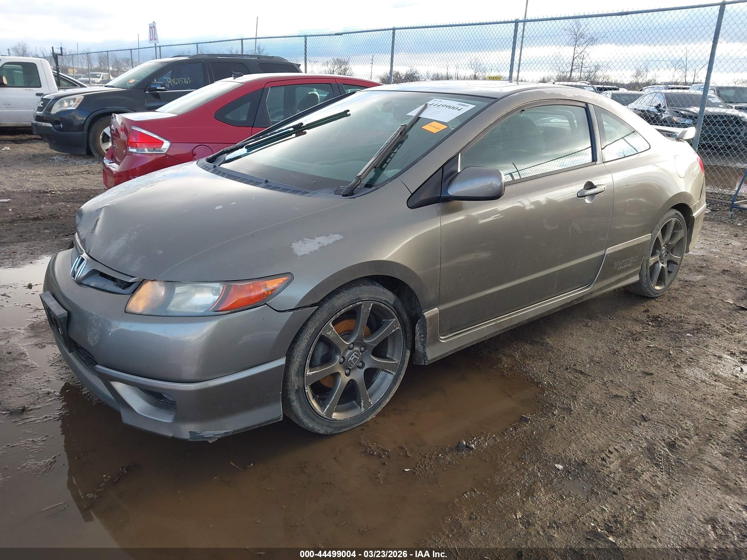 2006 Honda Civic Si Si/si (m6)/w/navi   St Gray vin: 2HGFG21596H706191
