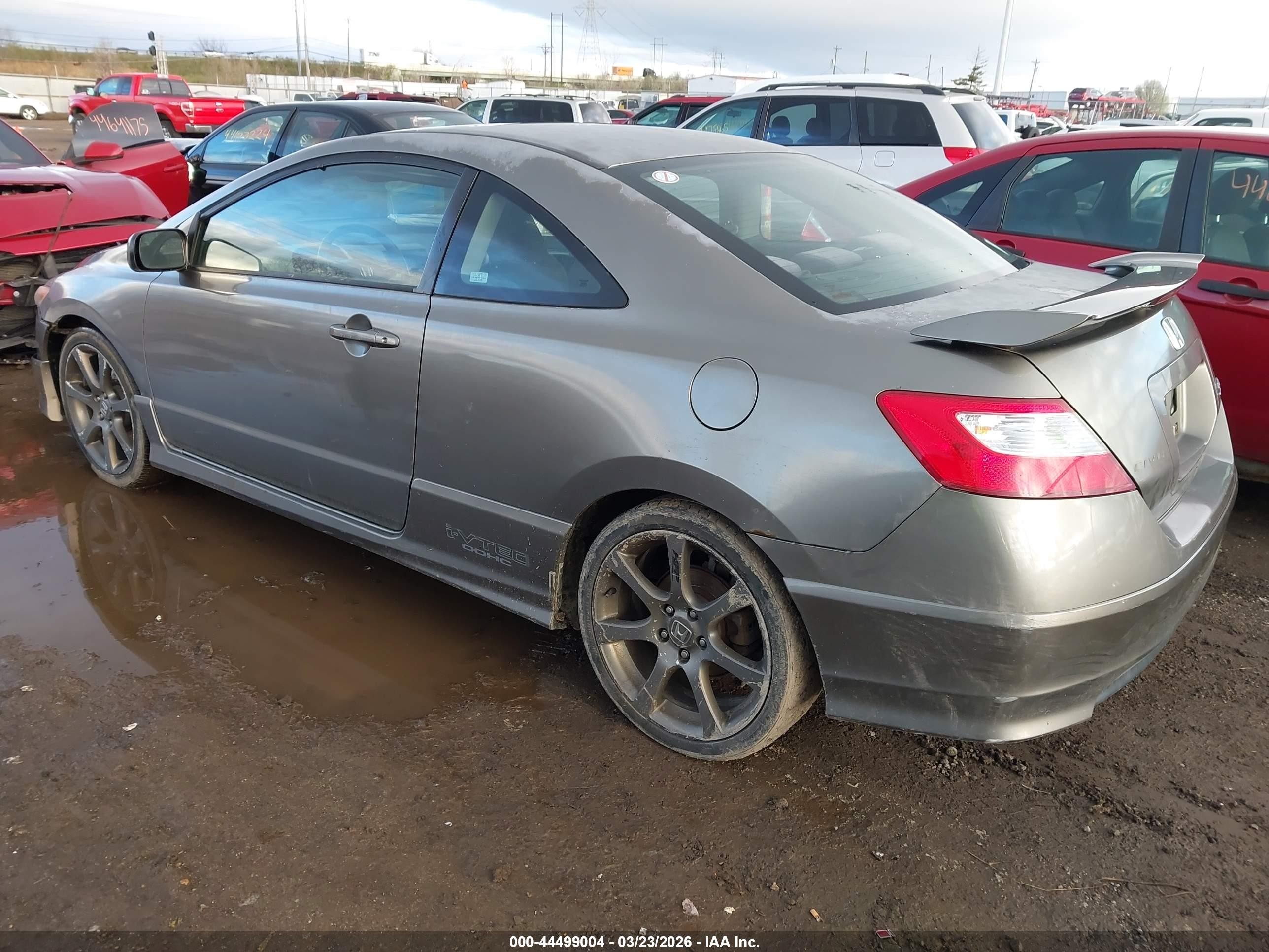 2006 Honda Civic Si Si/si (m6)/w/navi   St Gray vin: 2HGFG21596H706191