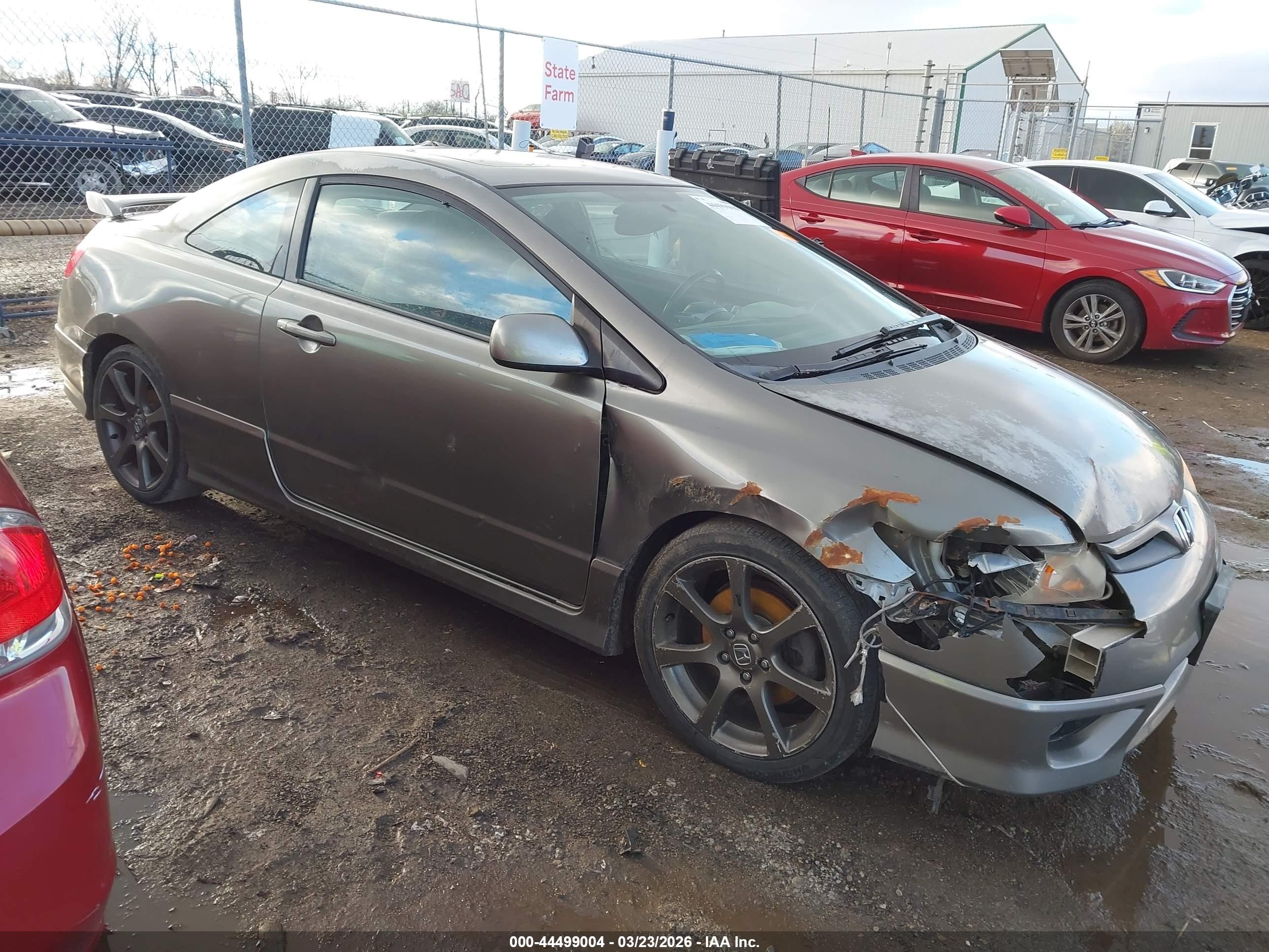 2006 Honda Civic Si Si/si (m6)/w/navi   St Серый vin: 2HGFG21596H706191