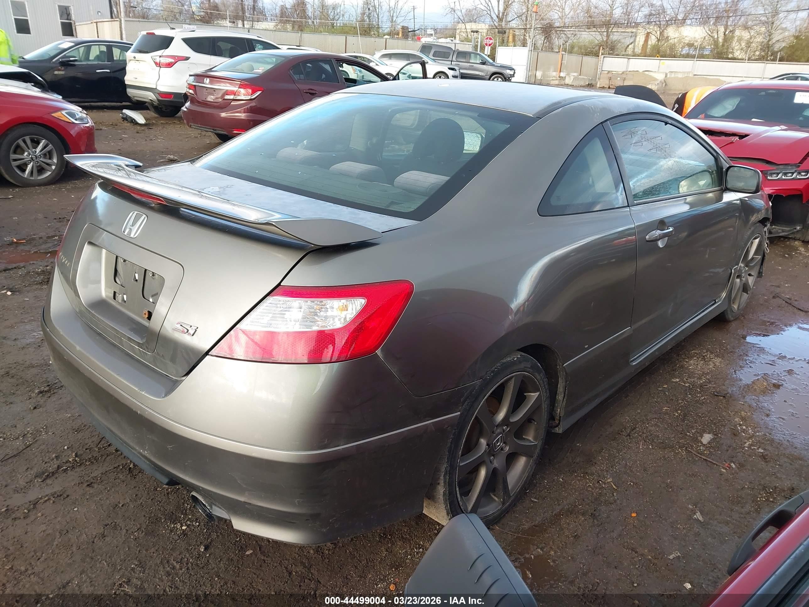 2006 Honda Civic Si Si/si (m6)/w/navi   St Gray vin: 2HGFG21596H706191