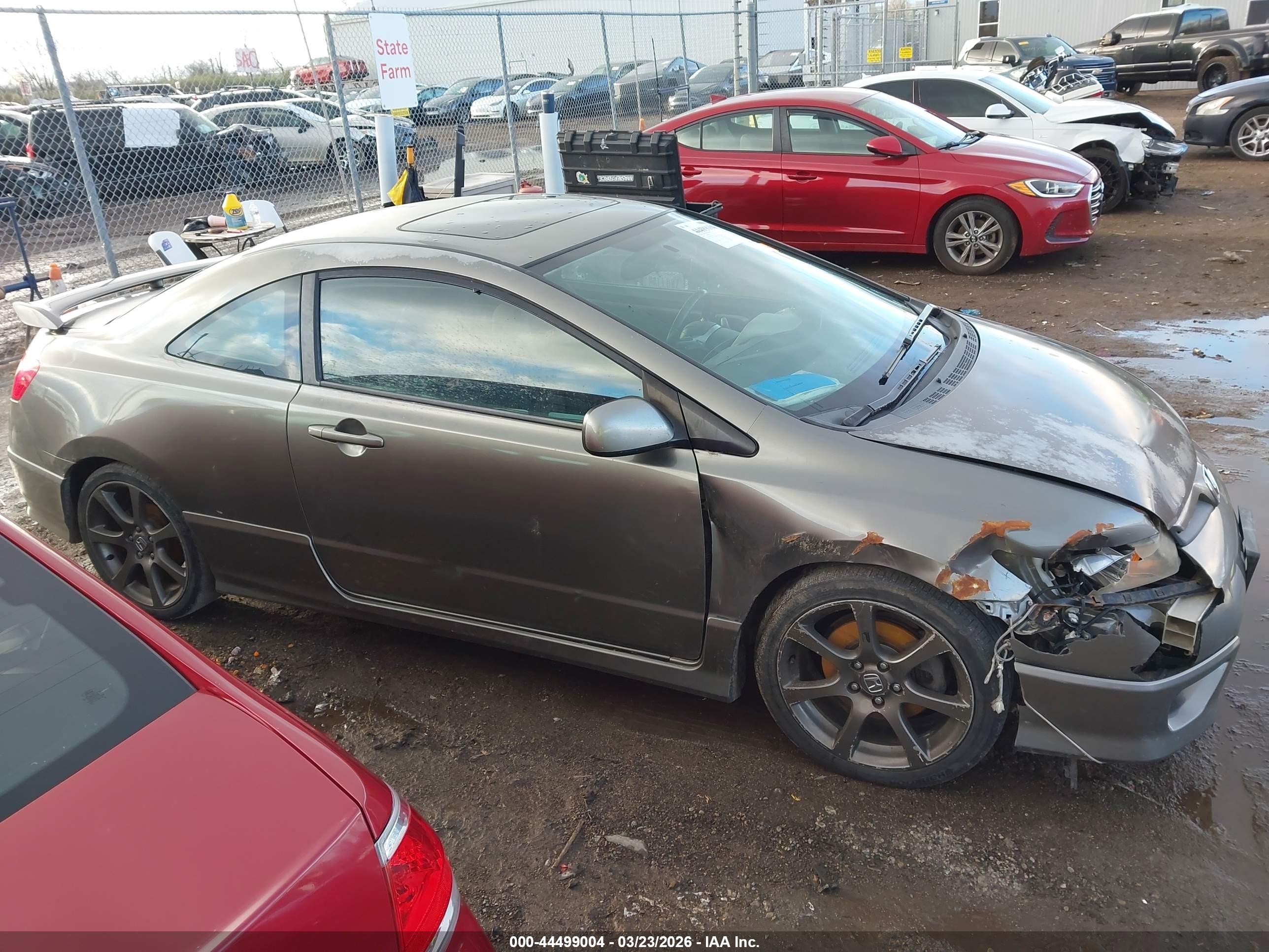 2006 Honda Civic Si Si/si (m6)/w/navi   St Gray vin: 2HGFG21596H706191