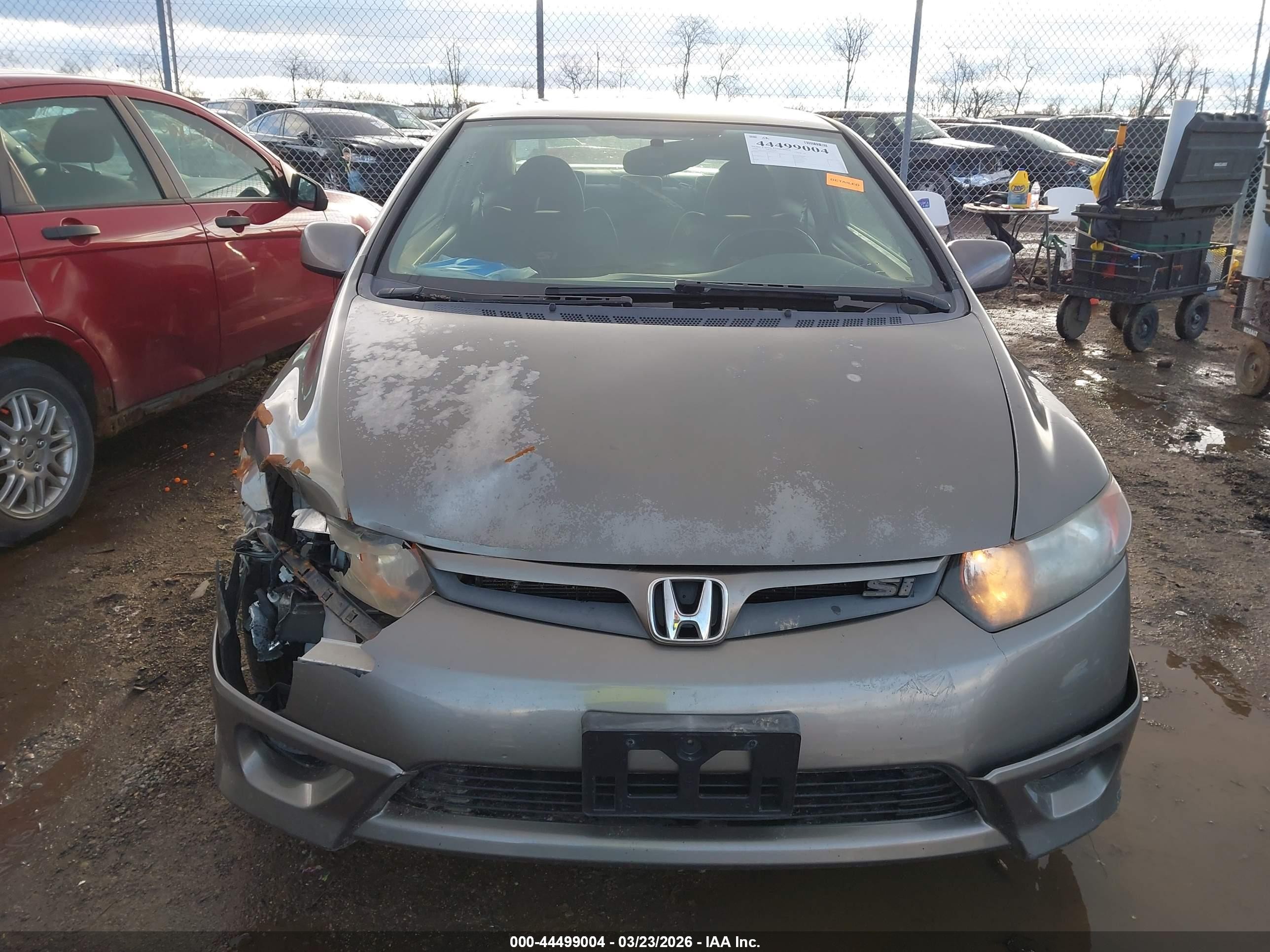 2006 Honda Civic Si Si/si (m6)/w/navi   St Gray vin: 2HGFG21596H706191