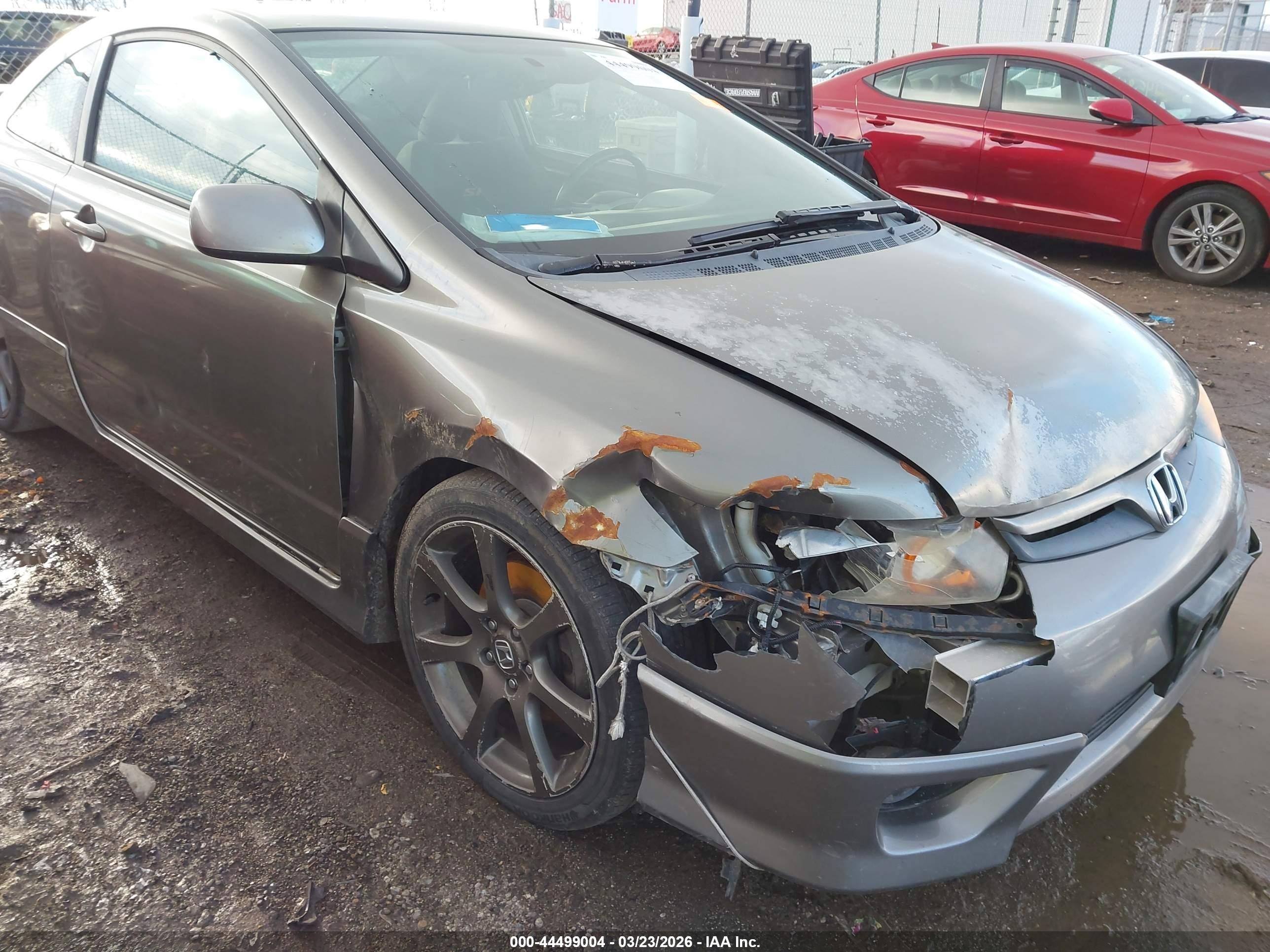2006 Honda Civic Si Si/si (m6)/w/navi   St Gray vin: 2HGFG21596H706191