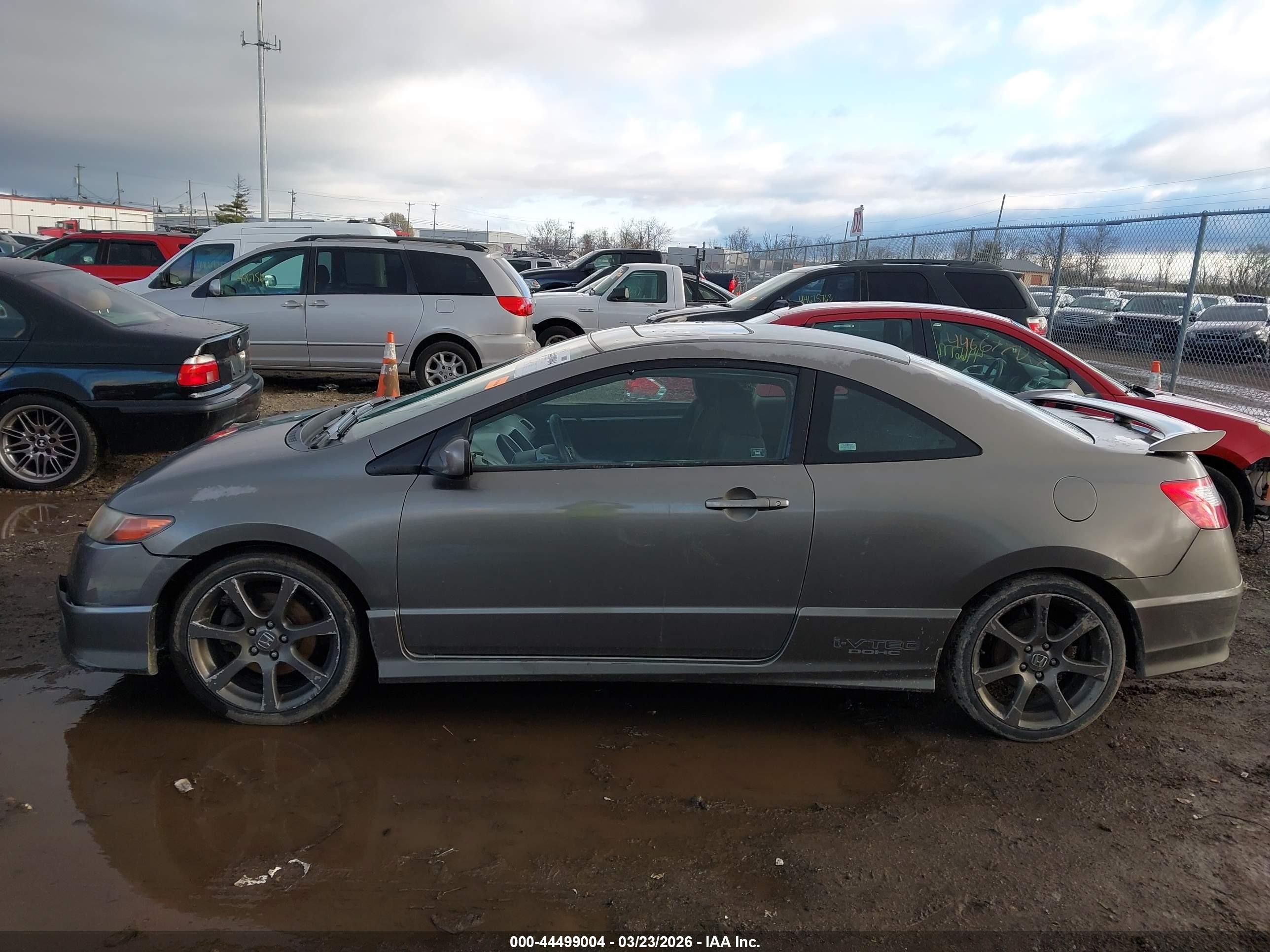 2006 Honda Civic Si Si/si (m6)/w/navi   St Gray vin: 2HGFG21596H706191