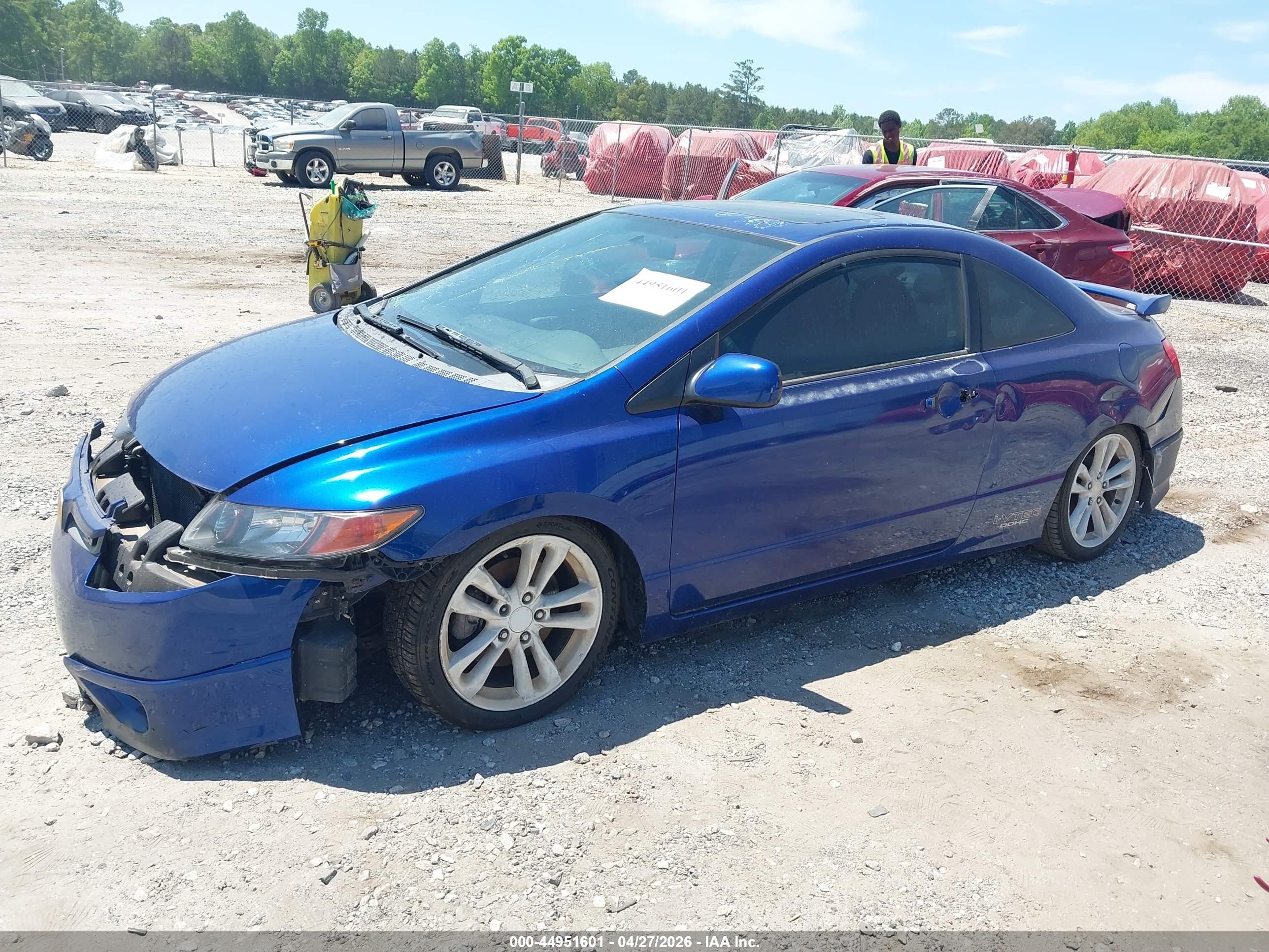 2006 Honda Civic Si Si/si (m6)/w/navi   St Синий vin: 2HGFG21596H711276