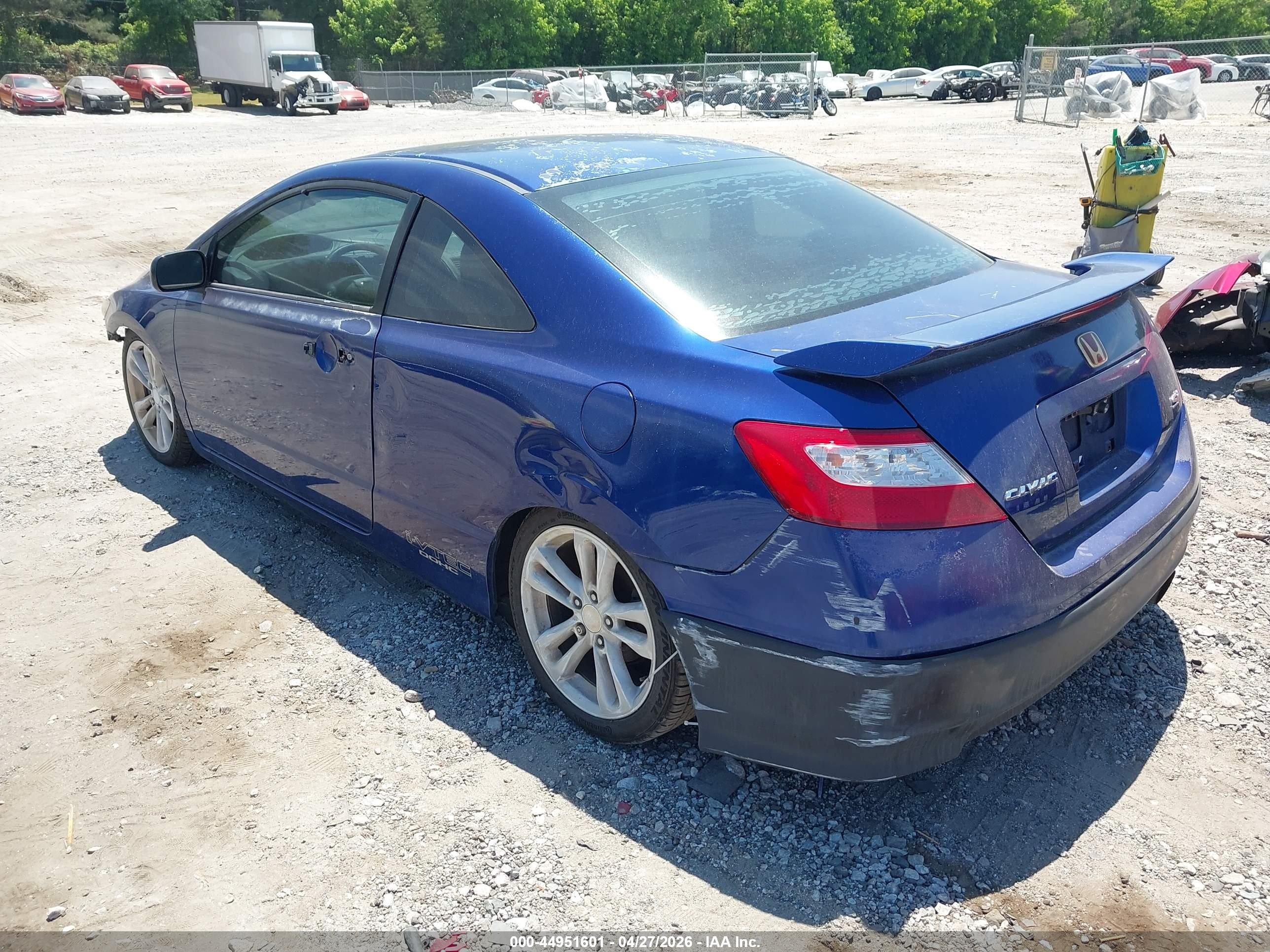 2006 Honda Civic Si Si/si (m6)/w/navi   St Синий vin: 2HGFG21596H711276
