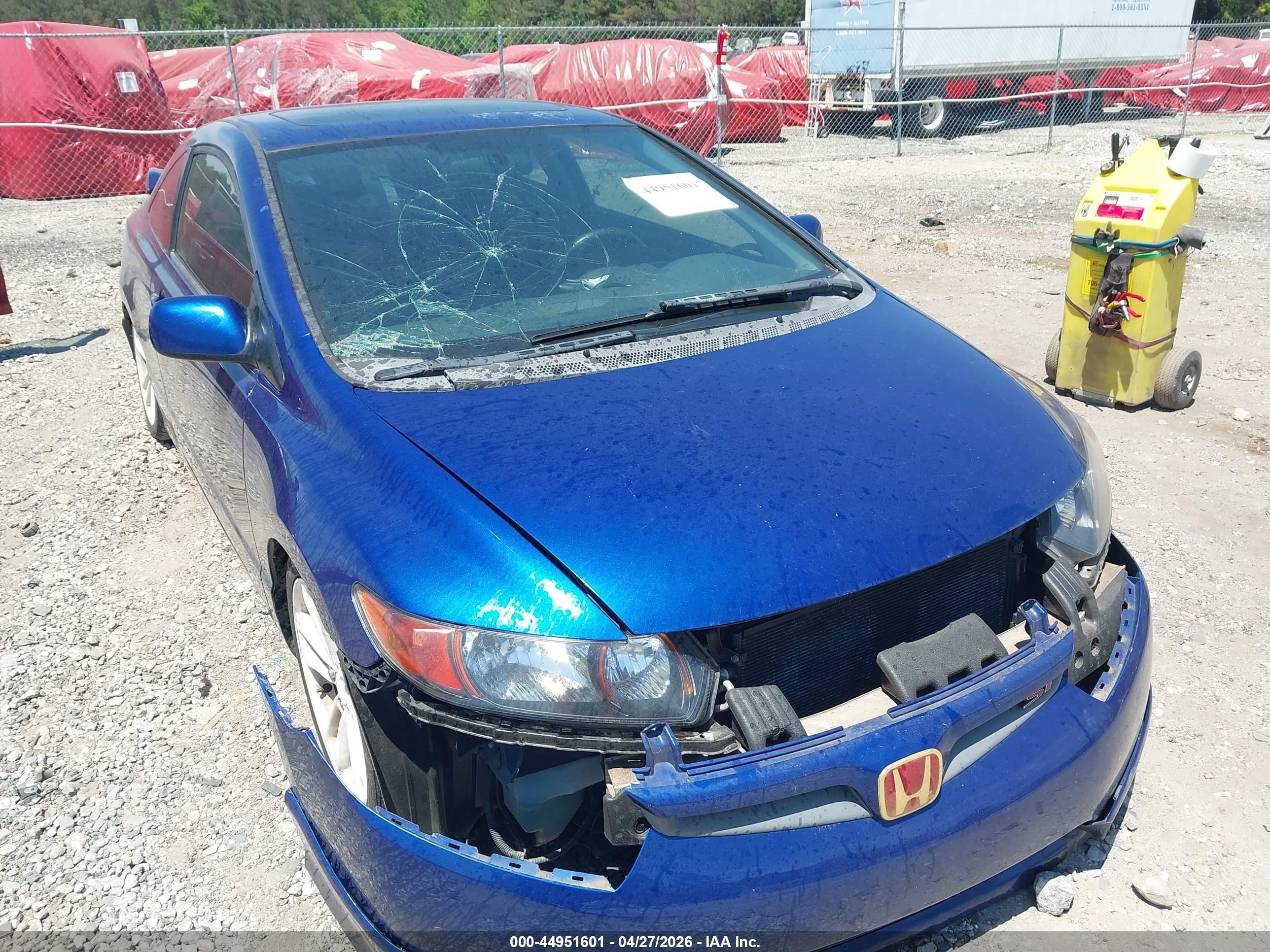 2006 Honda Civic Si Si/si (m6)/w/navi   St Синий vin: 2HGFG21596H711276