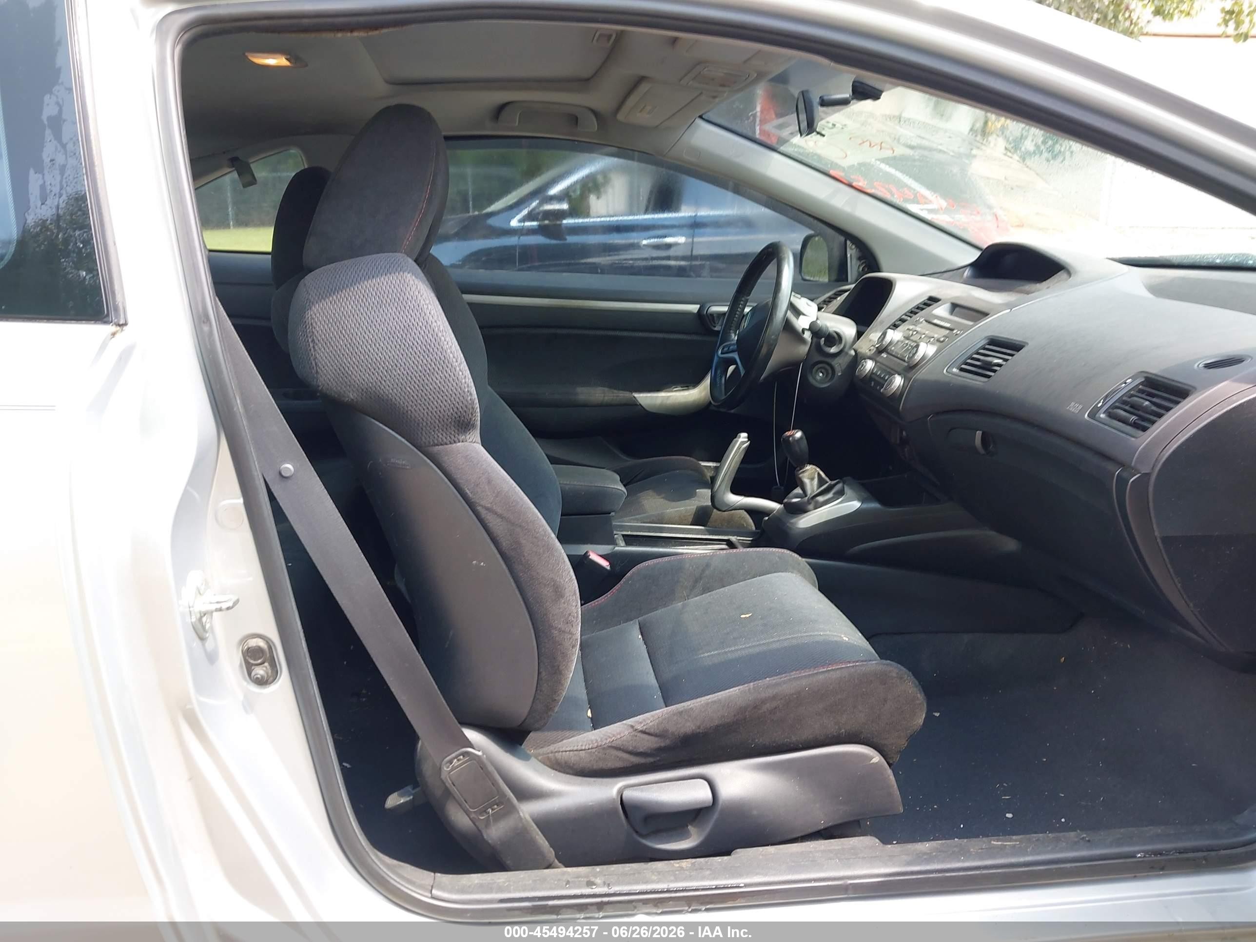 2008 Honda Civic Si Silver vin: 2HGFG21598H706064