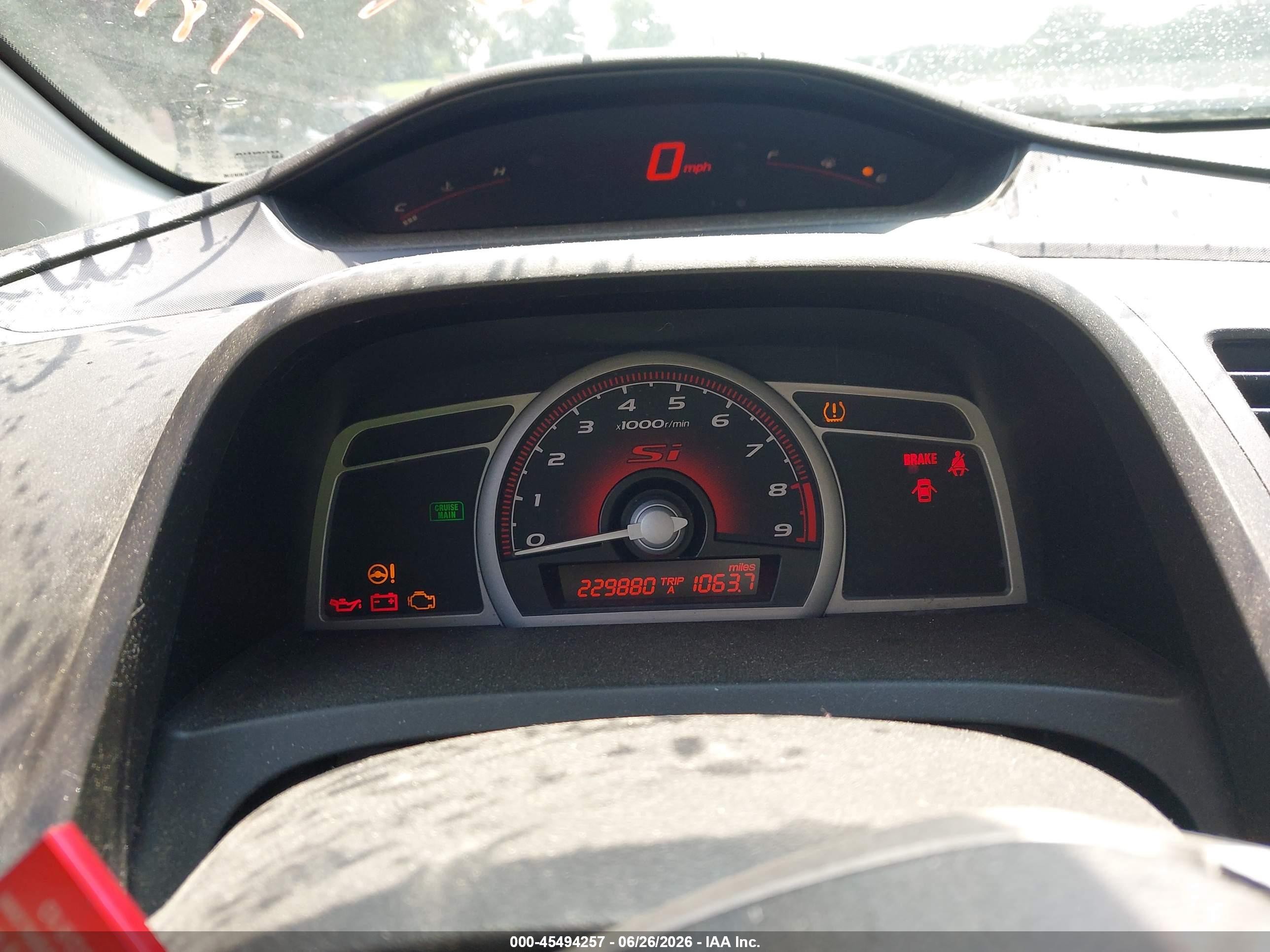 2008 Honda Civic Si Silver vin: 2HGFG21598H706064