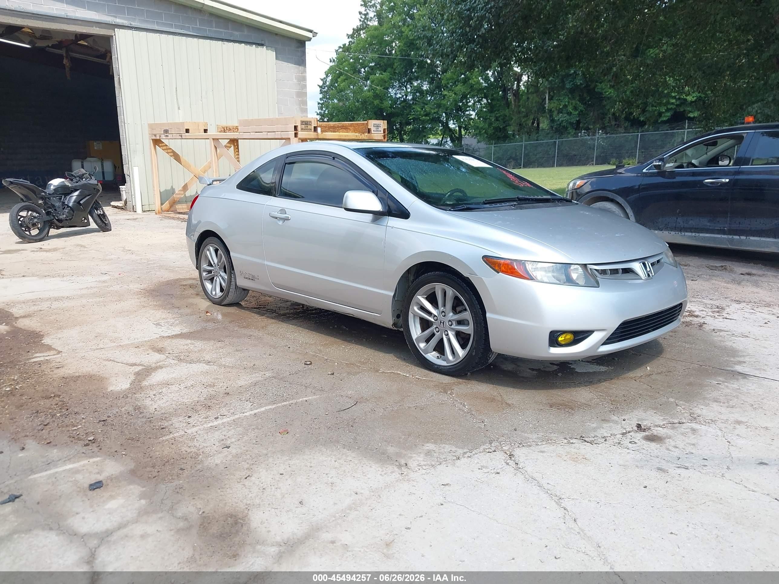 2008 Honda Civic Si Silver vin: 2HGFG21598H706064