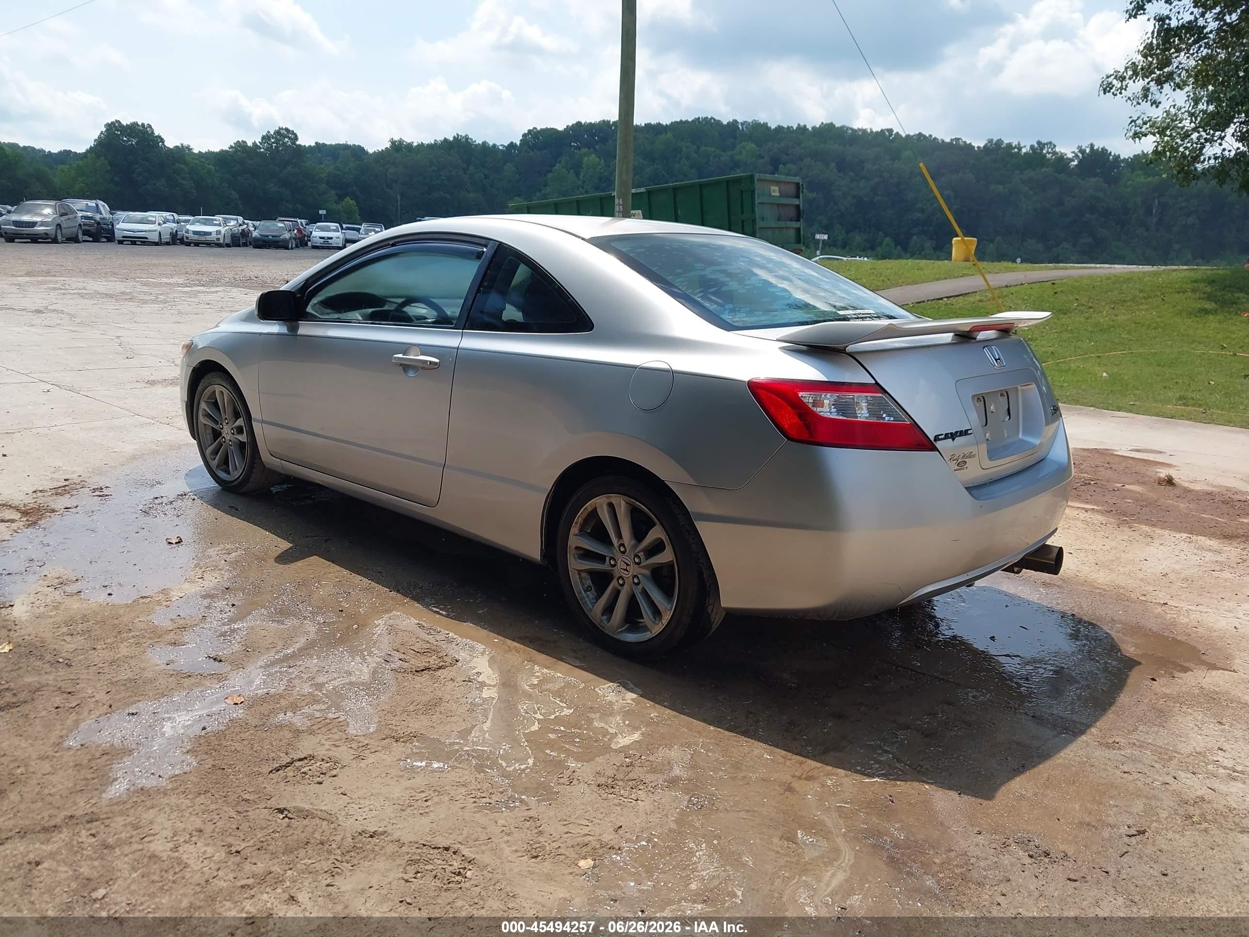 2008 Honda Civic Si Silver vin: 2HGFG21598H706064