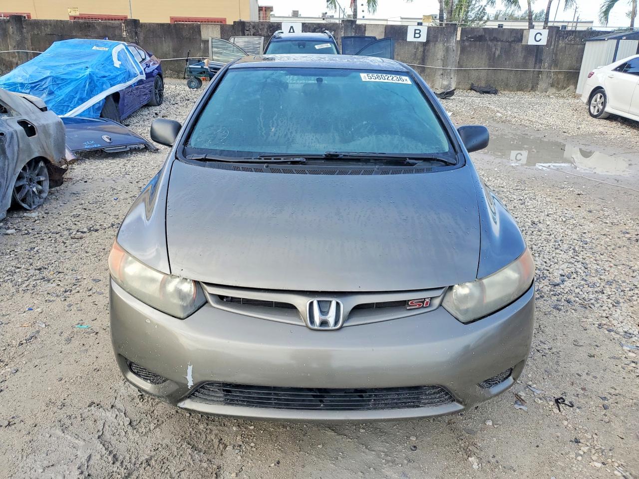 2007 Honda Civic Si Gray vin: 2HGFG215X7H702264