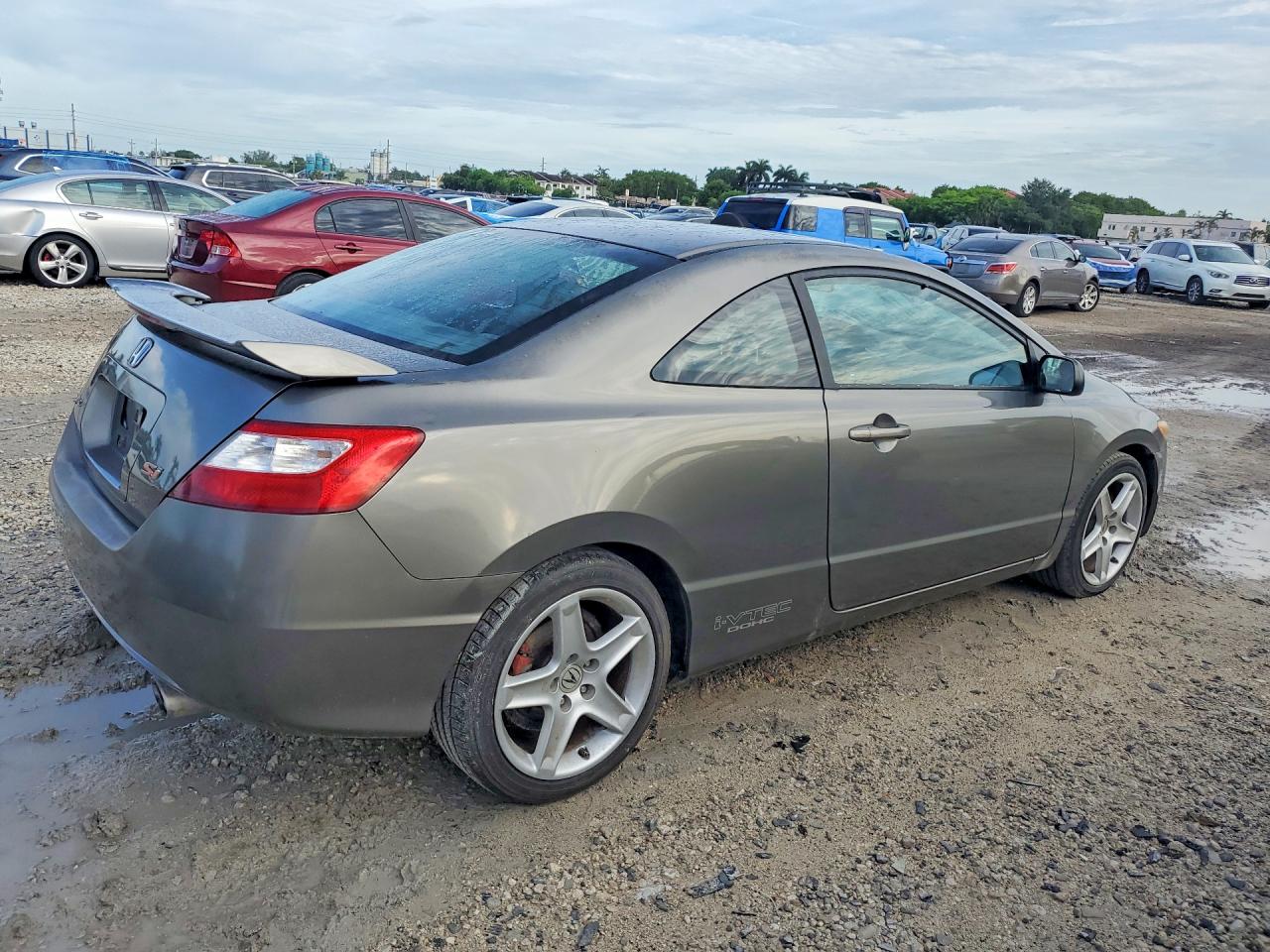 2007 Honda Civic Si Gray vin: 2HGFG215X7H702264