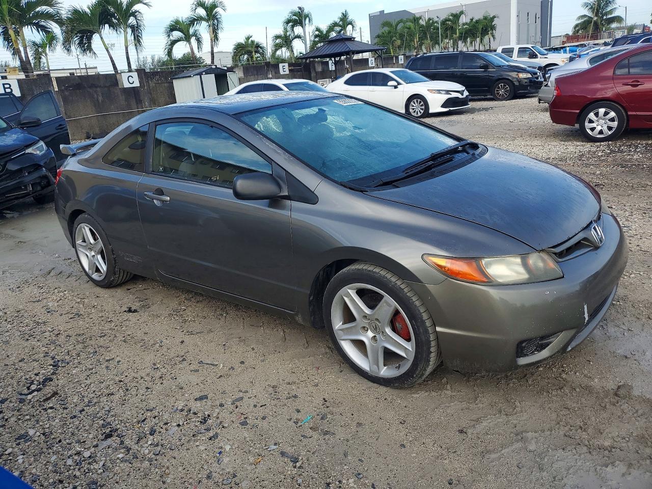 2007 Honda Civic Si Gray vin: 2HGFG215X7H702264