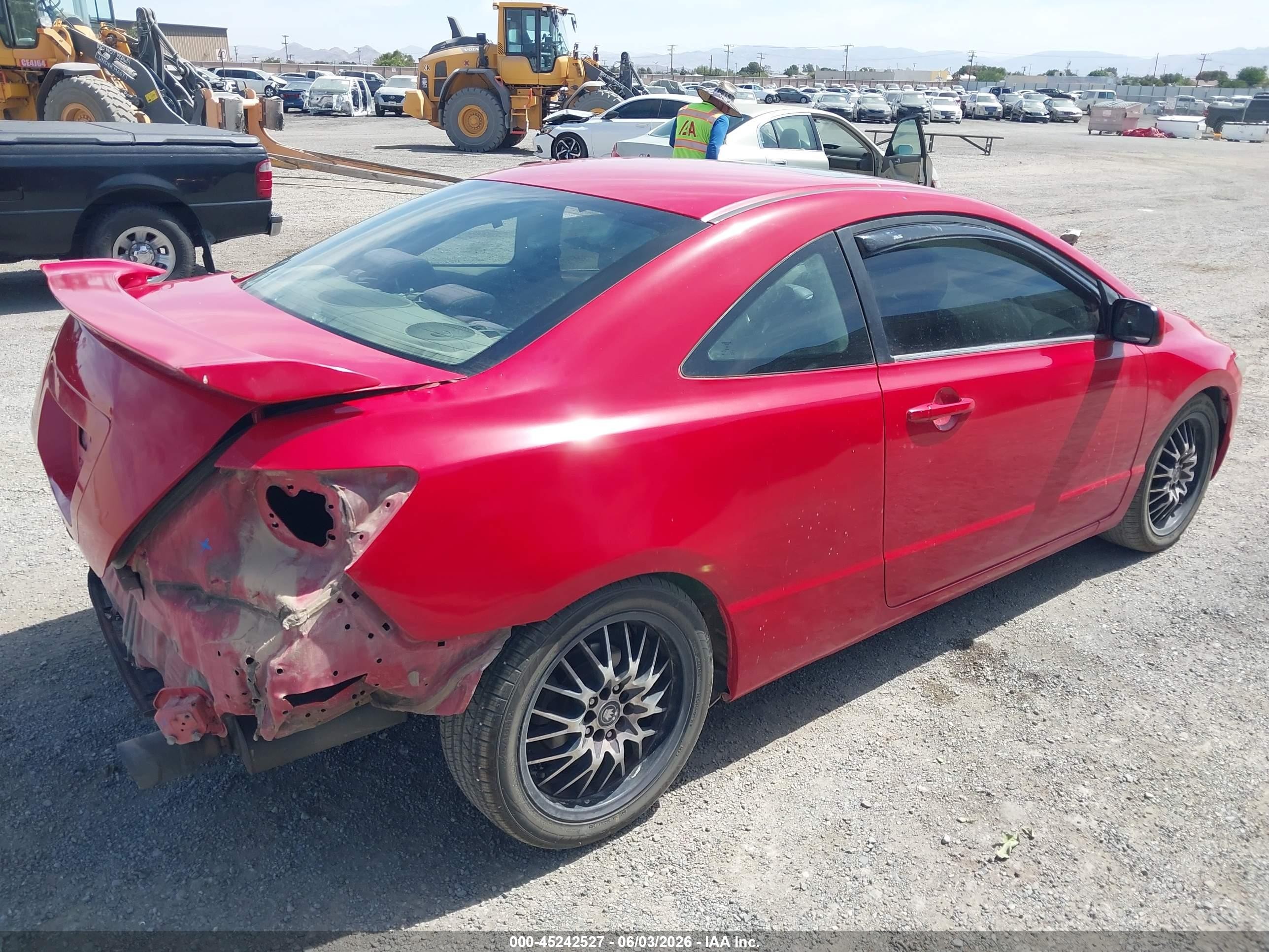 2007 Honda Civic Si Red vin: 2HGFG215X7H703141