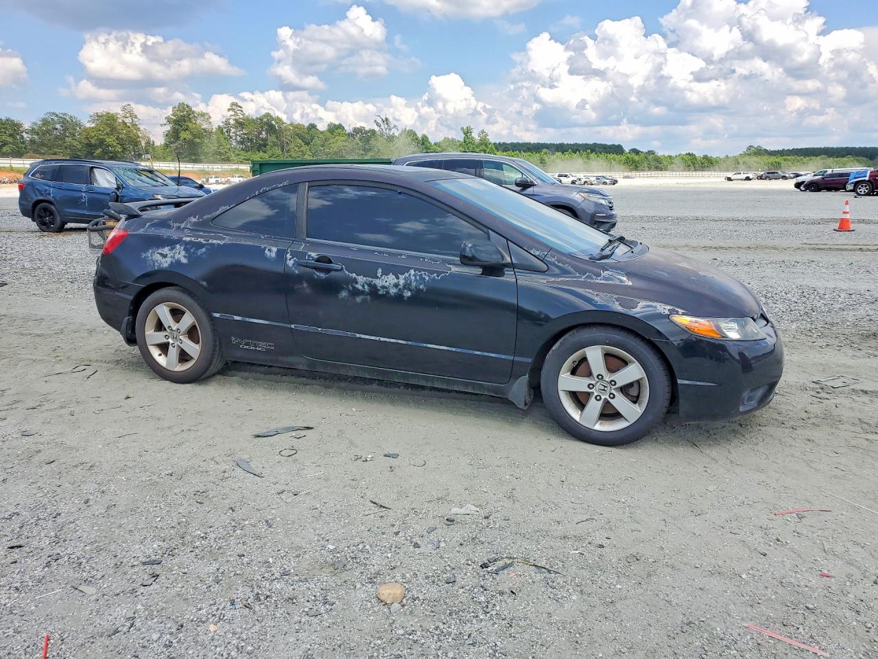2007 Honda Civic Si Black vin: 2HGFG215X7H711059