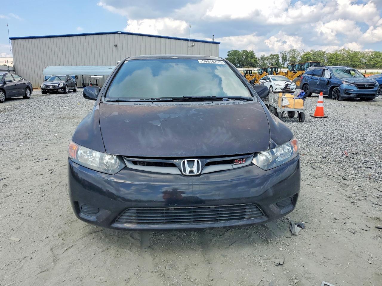 2007 Honda Civic Si Black vin: 2HGFG215X7H711059