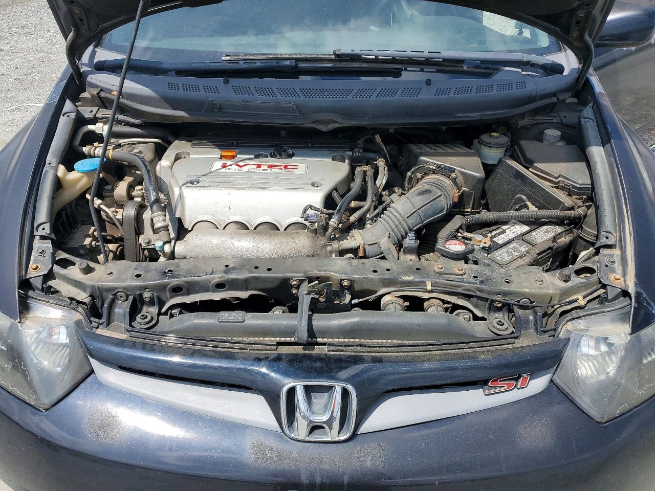 2007 Honda Civic Si Black vin: 2HGFG215X7H711059